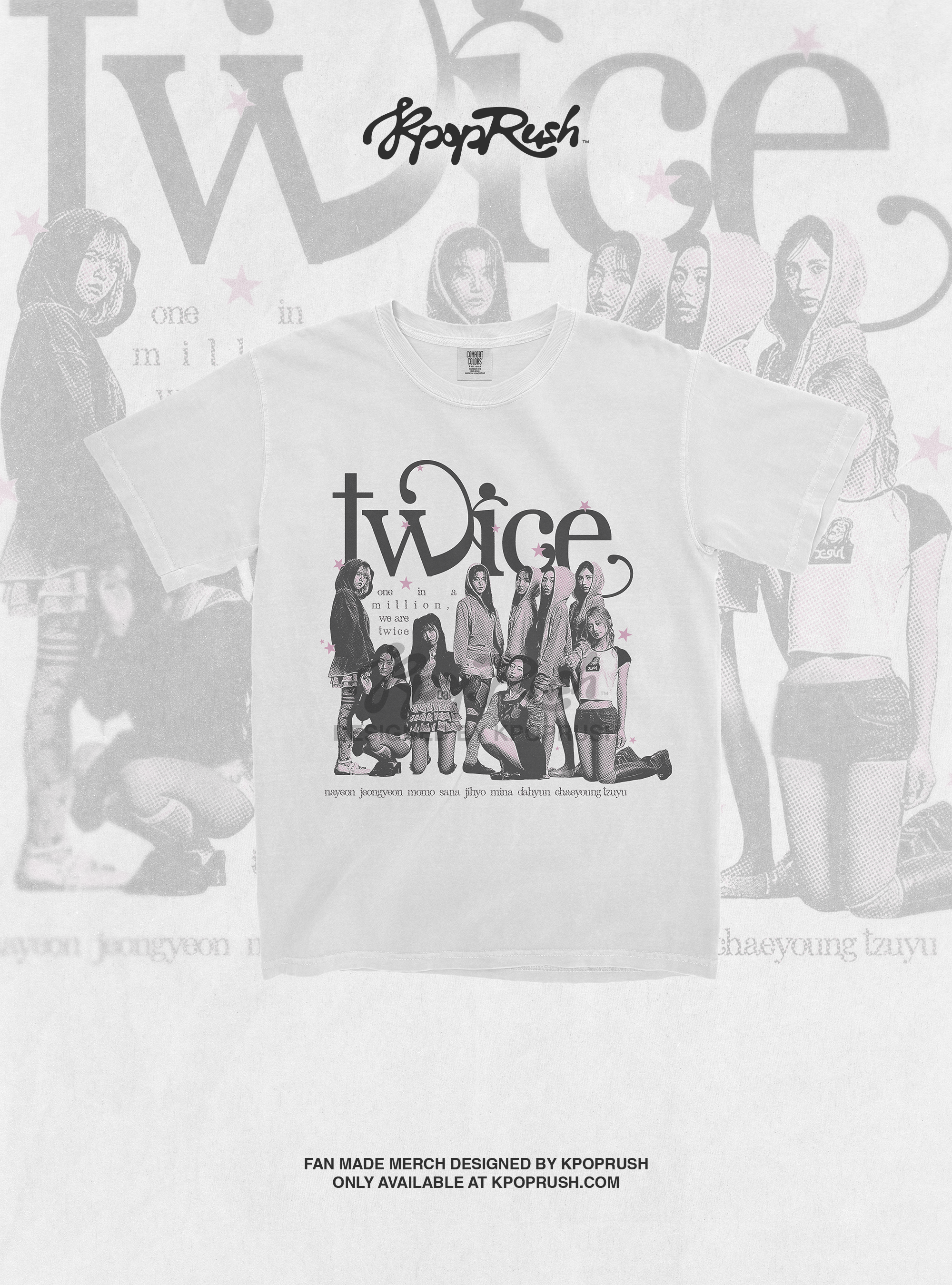 TWICE One In A Million Graphic T Shirt – Kpop Rush