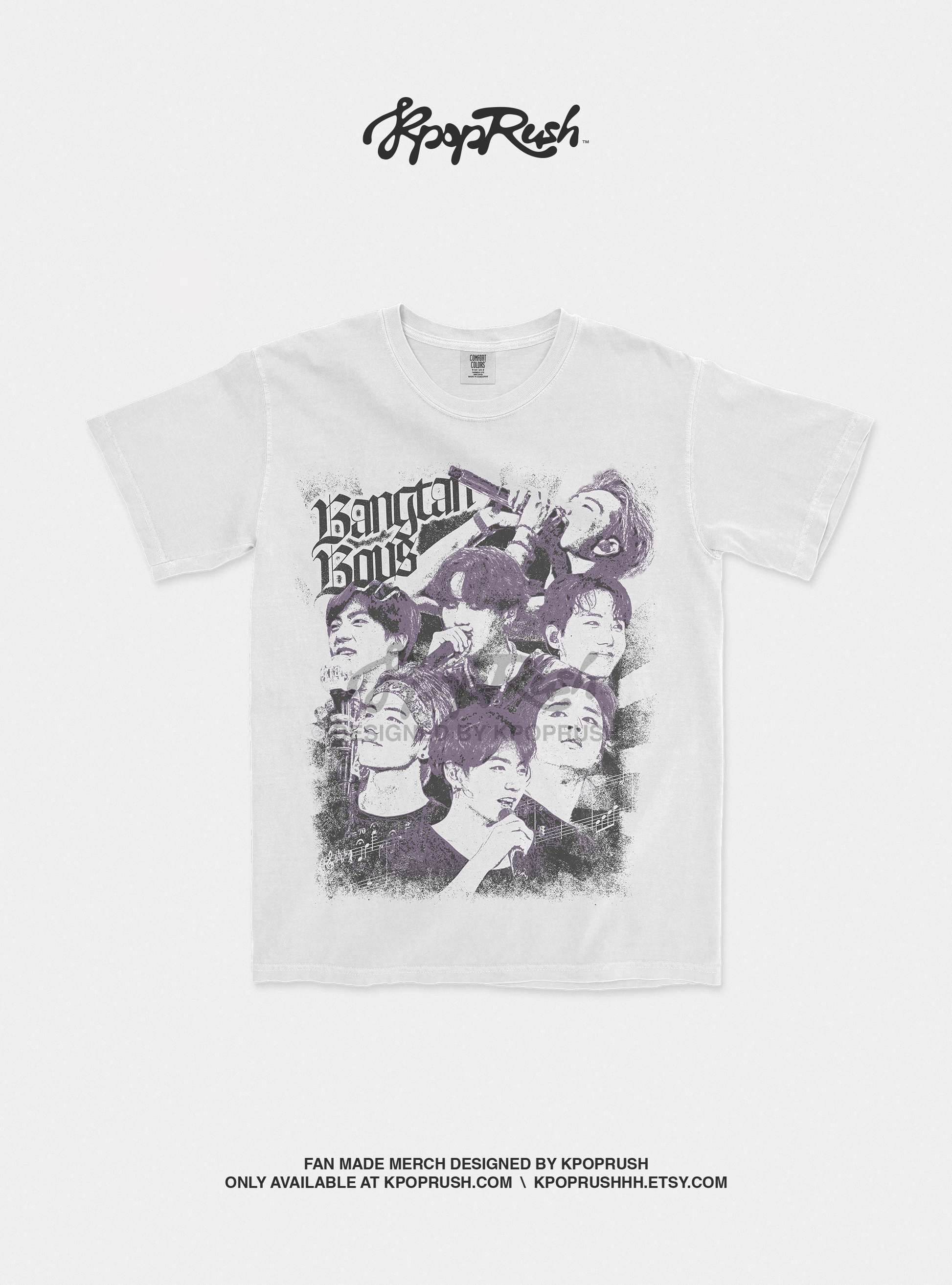 BTS Bangtan Boys Vintage Graphic T Shirt