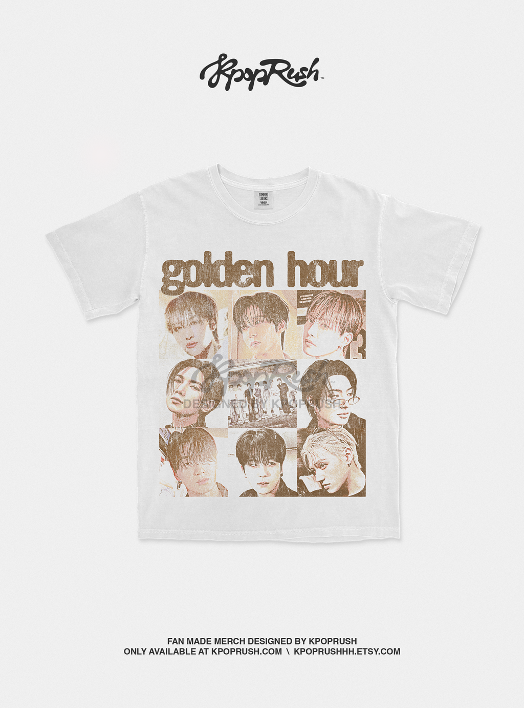 ATEEZ 'Golden Hour' Collage T Shirt