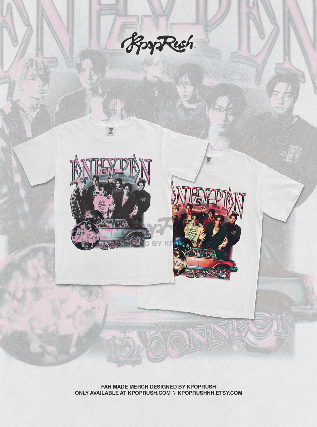 ENHYPEN 90s Vintage Bootleg Graphic T Shirt