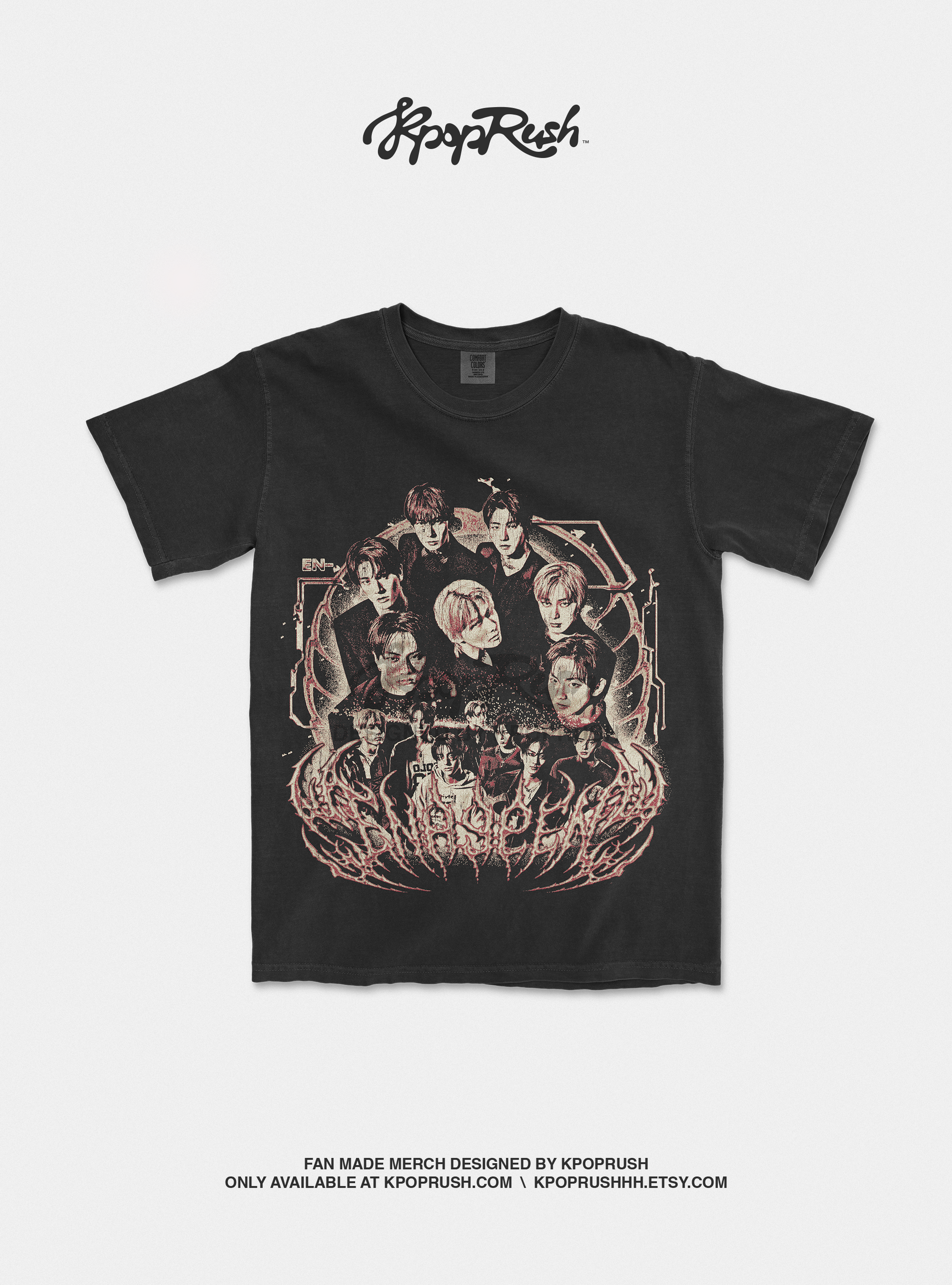 ENHYPEN Neo Tribal Graphic T Shirt