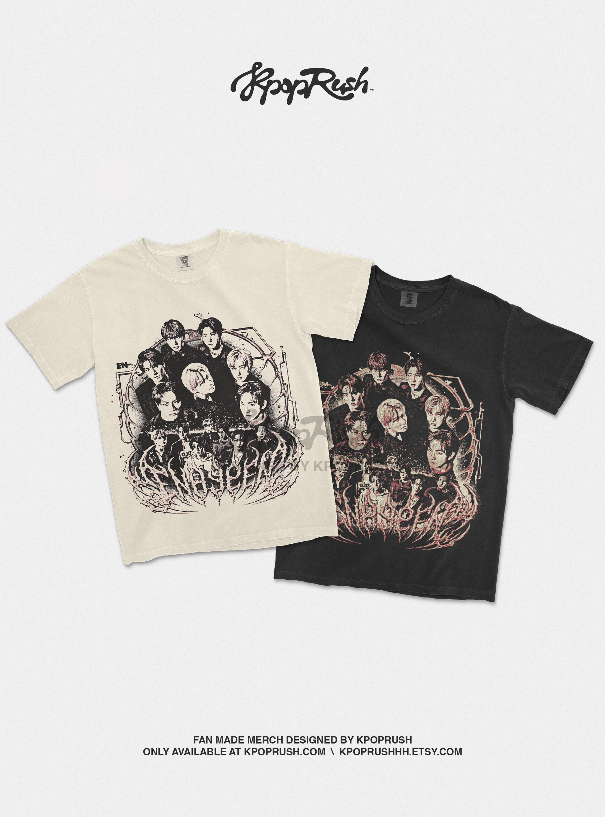 ENHYPEN Neo Tribal Graphic T Shirt