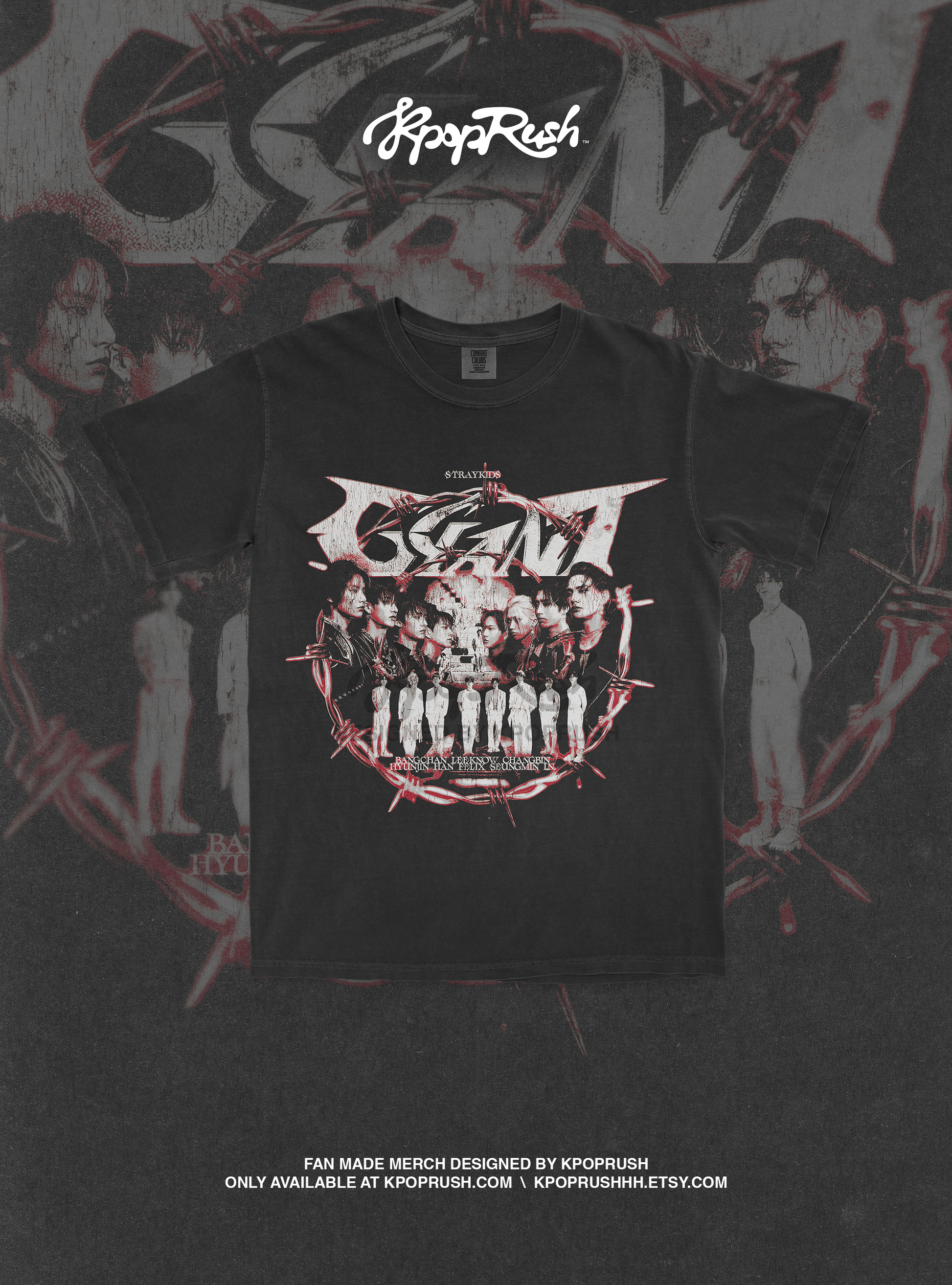 STRAY KIDS Giant Graphic T Shirt