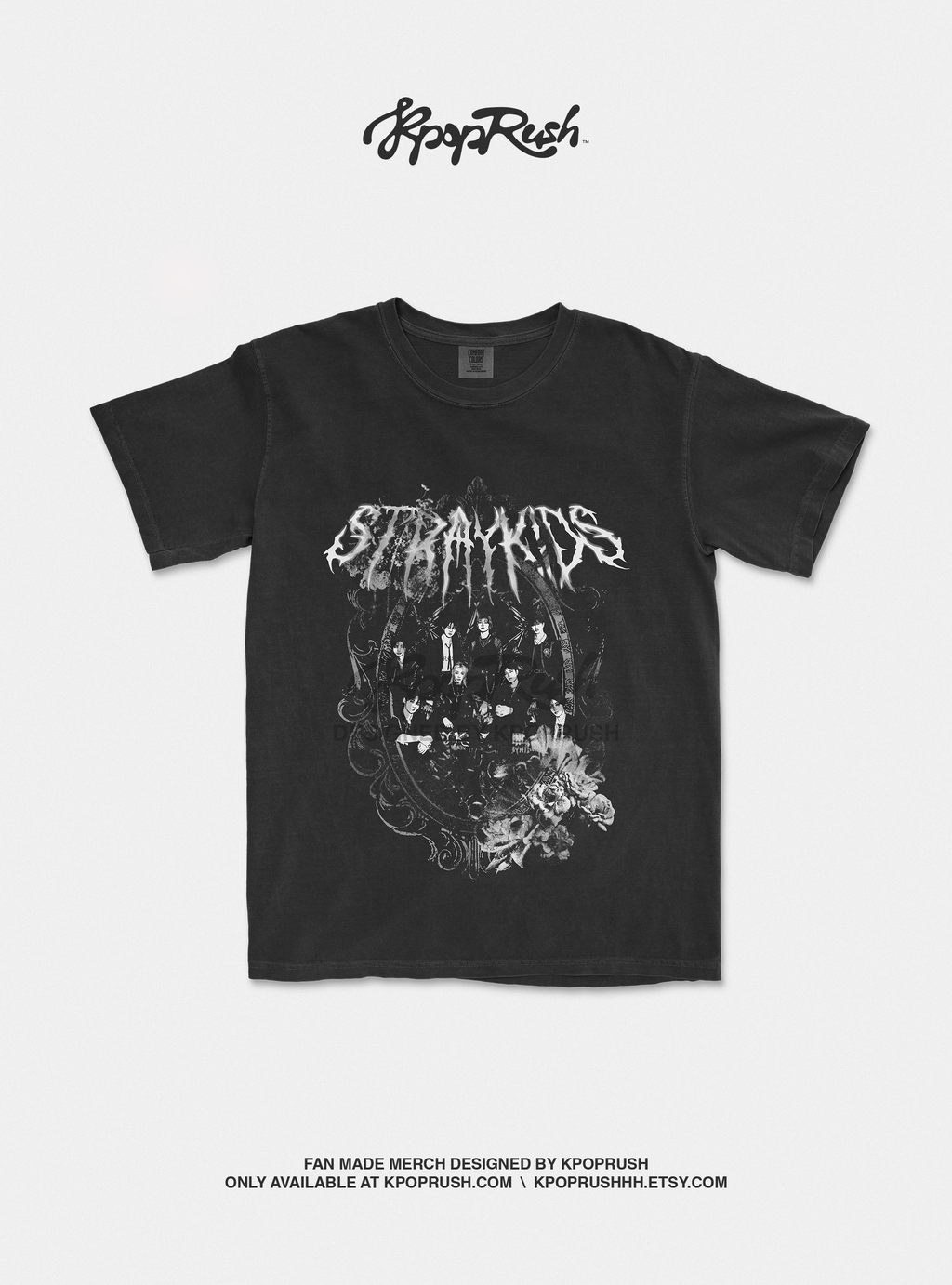 STRAY KIDS Gothic Grunge Graphic T-Shirt