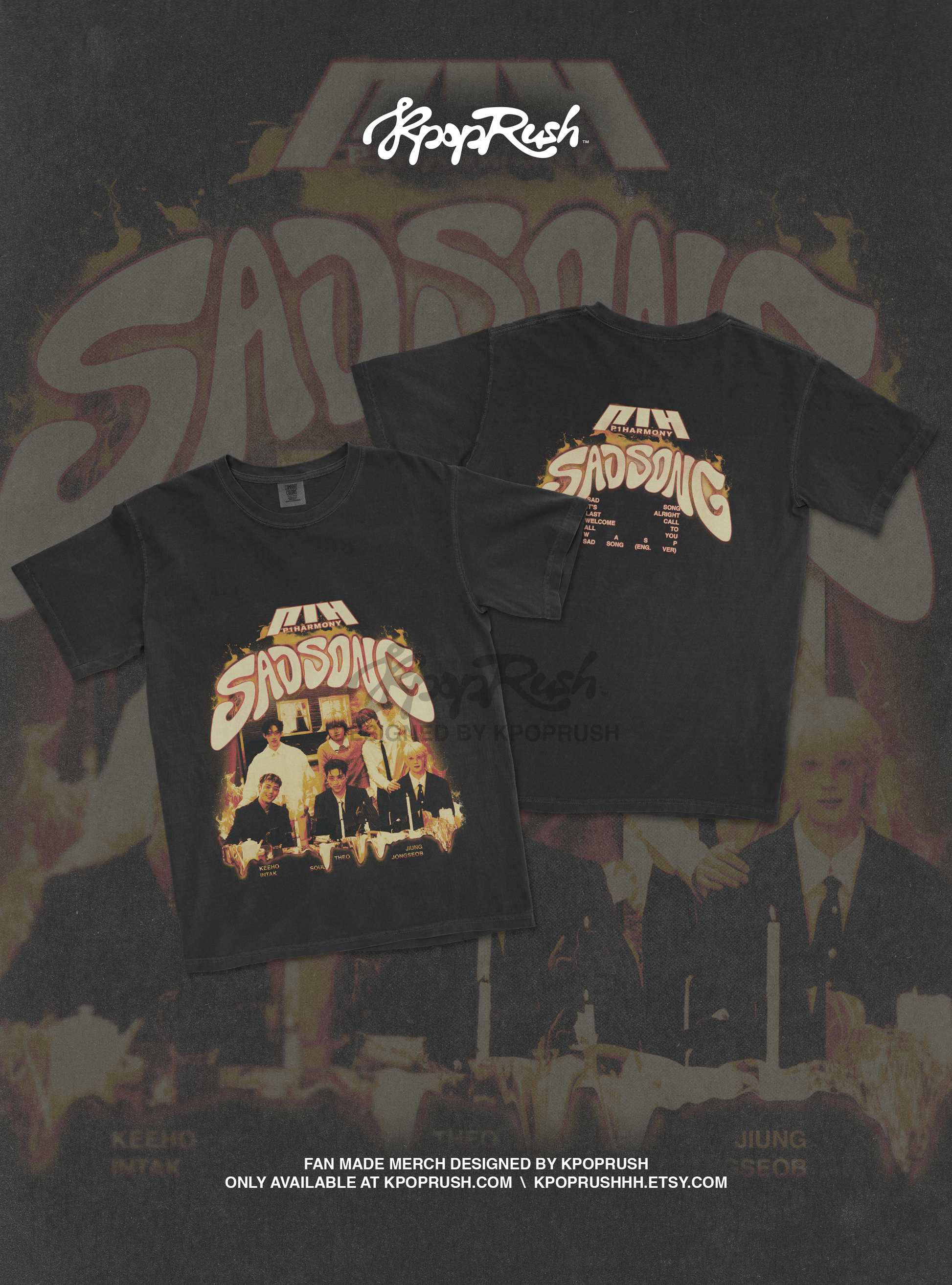 P1HARMONY 'Sad Song' Graphic T Shirt