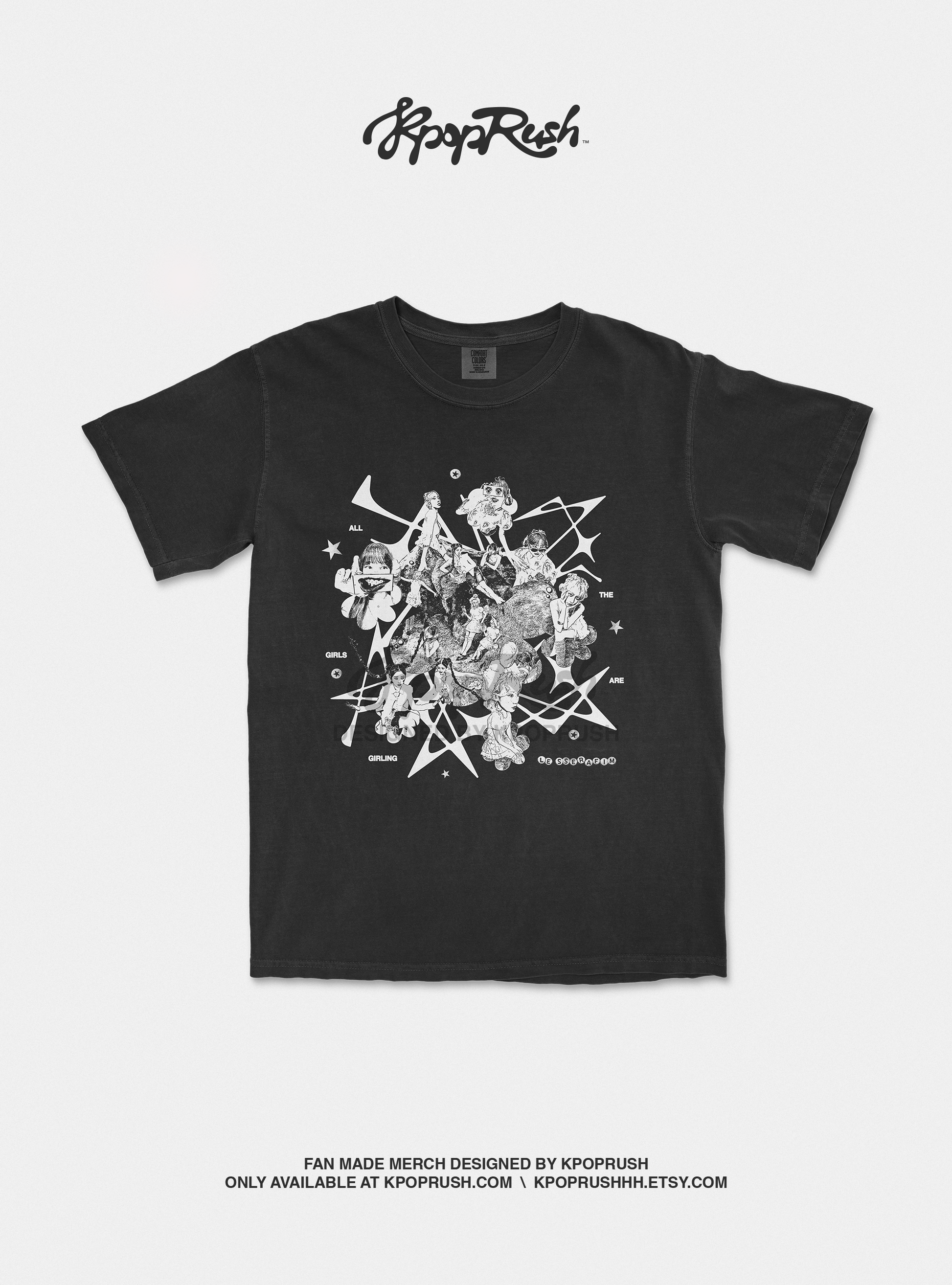 LE SSERAFIM  'Crazy' T Shirt