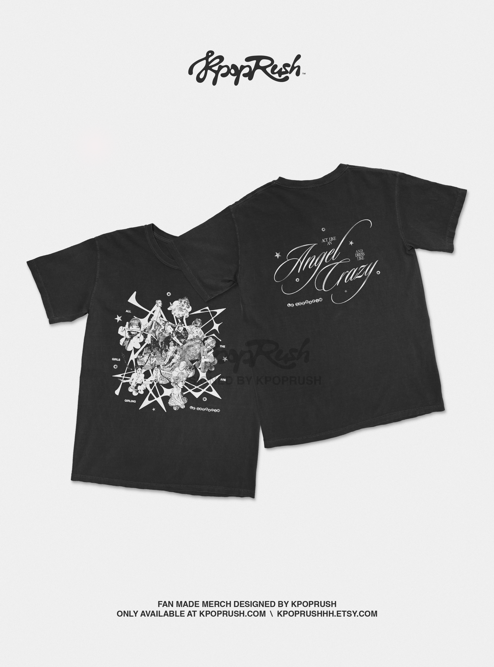 LE SSERAFIM  'Crazy' T Shirt