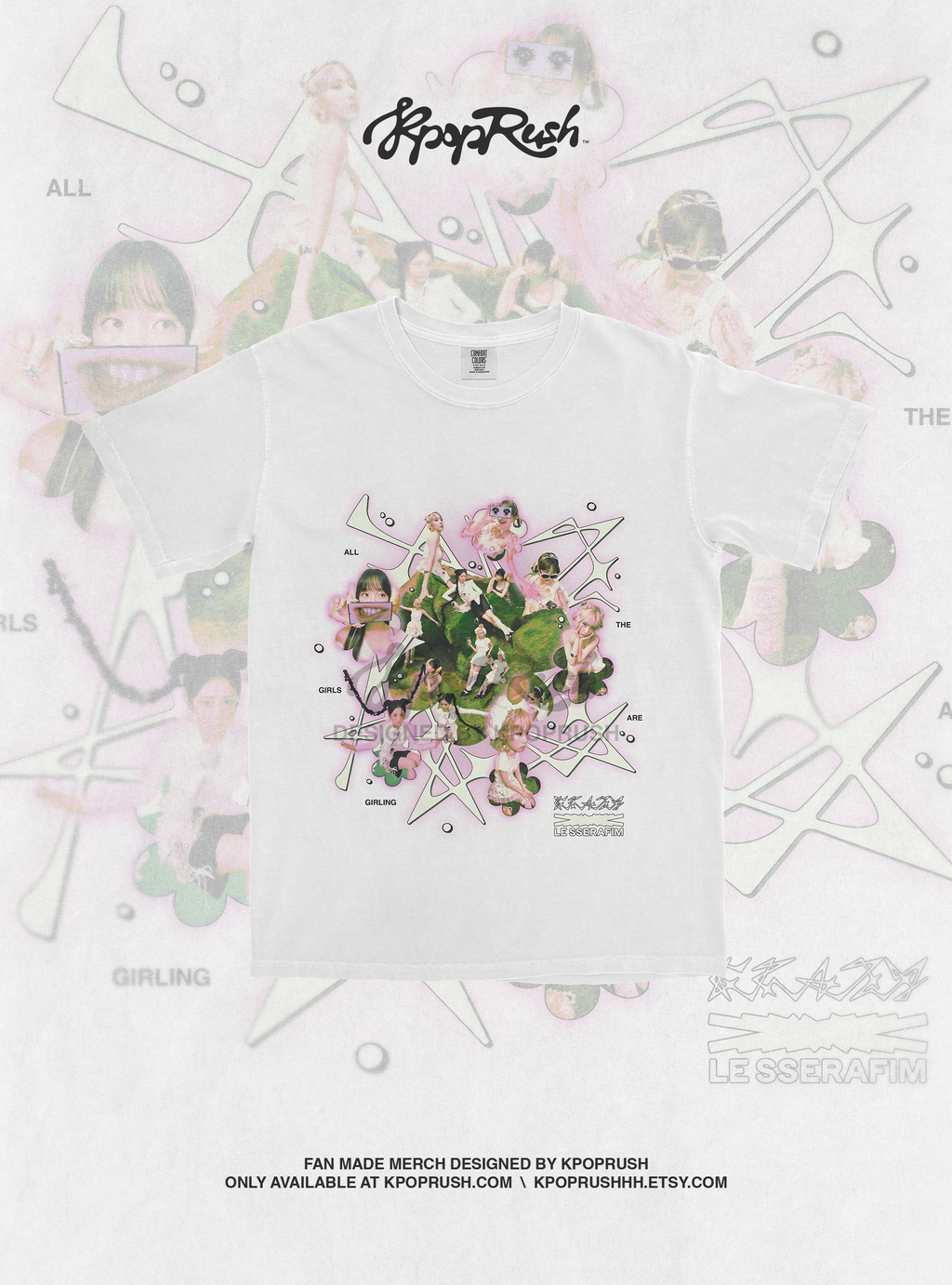 LE SSERAFIM  'Crazy' T Shirt