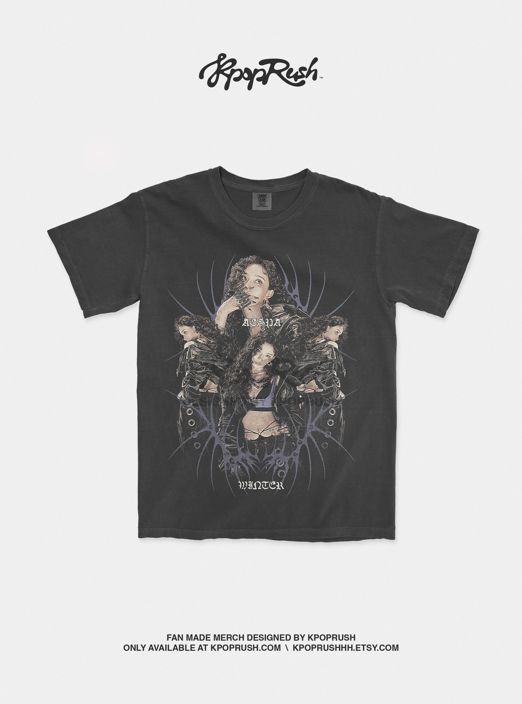 Aespa Winter 'Dirty Work' T Shirt