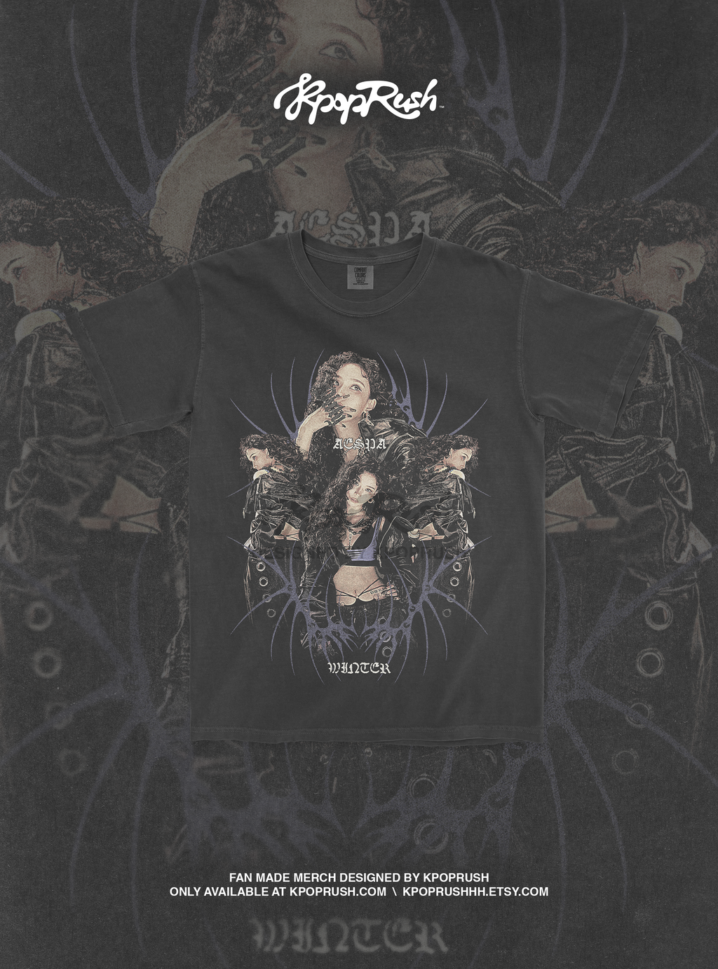 Aespa Winter 'Dirty Work' T Shirt