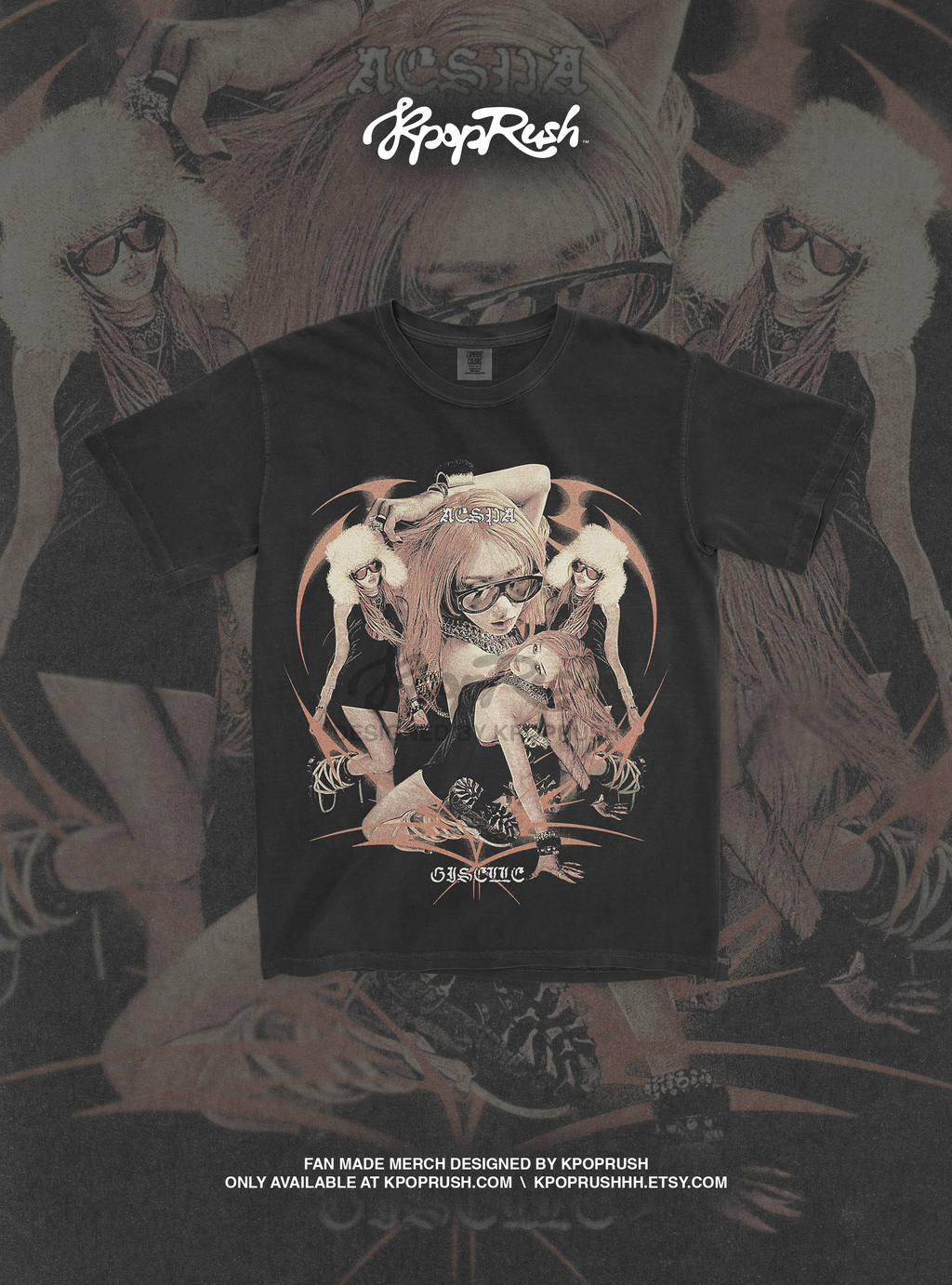 Aespa Giselle 'Dirty Work' T Shirt