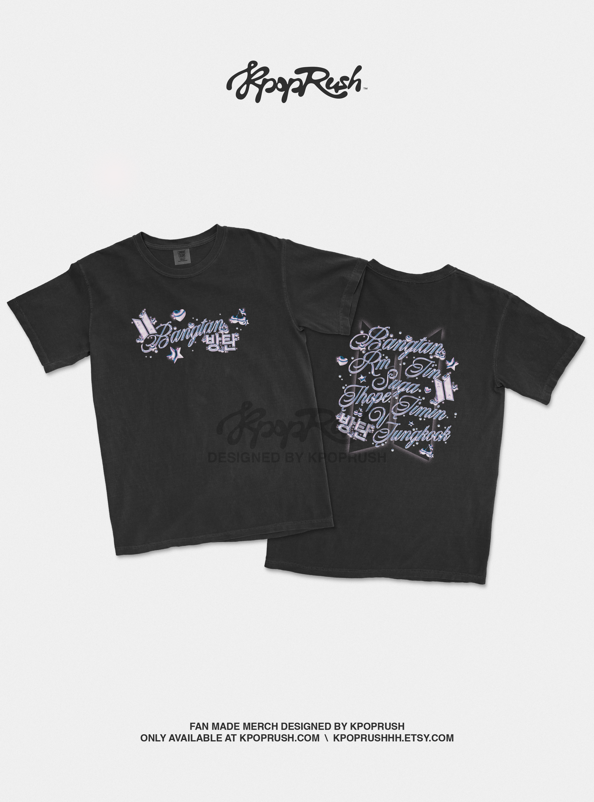 BTS OT7 Borahae Graphic T Shirt
