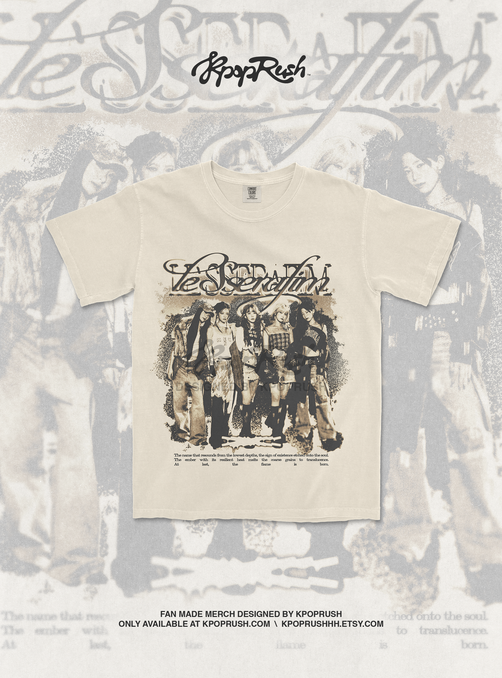 LE SSERAFIM 'Burning Hot' T Shirt