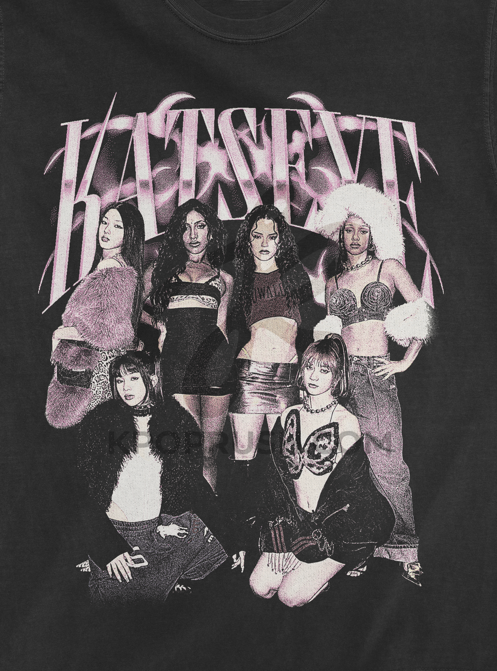 KATSEYE Vintage Bootleg T Shirt