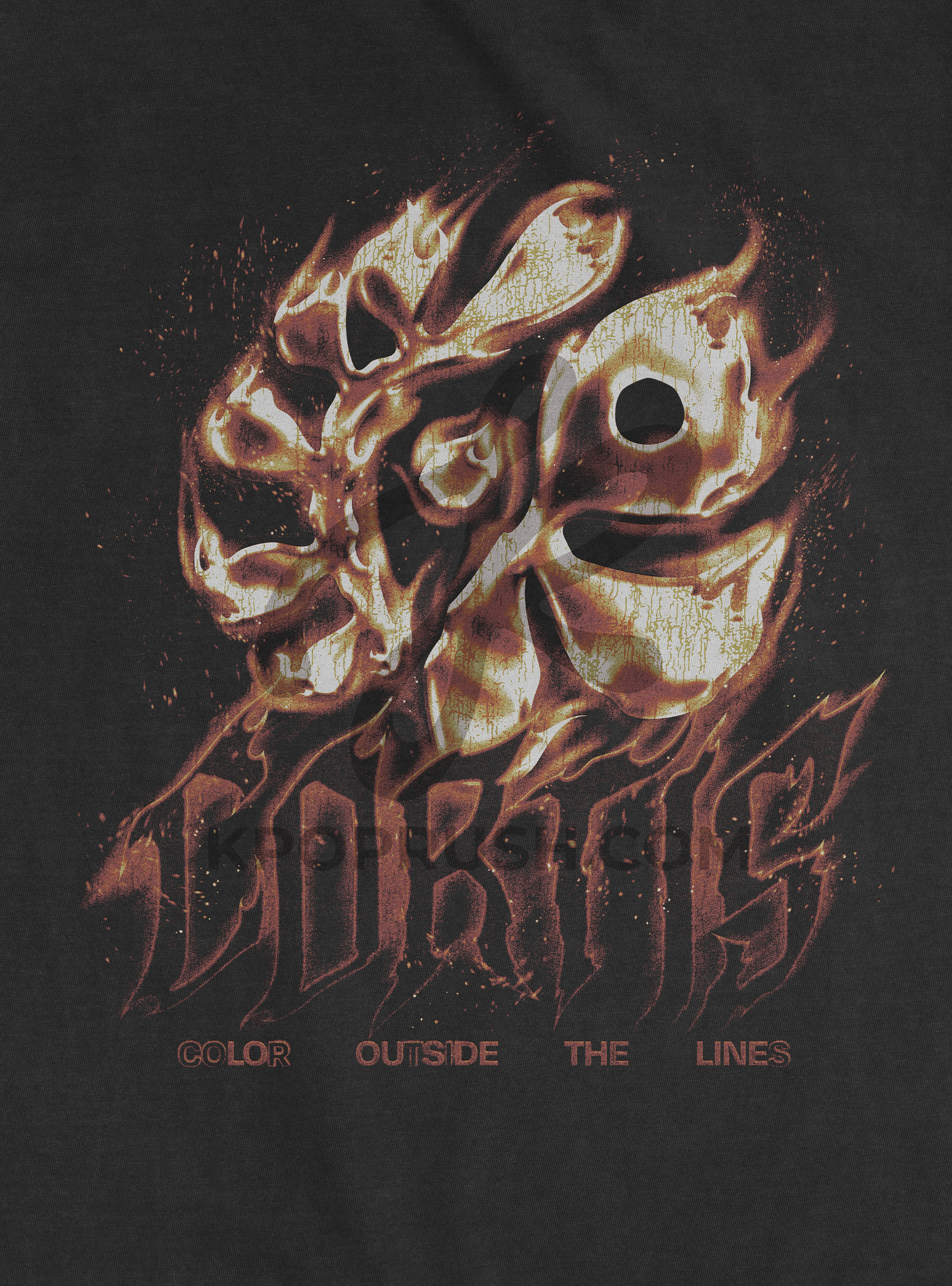 CORTIS 'Color Outside The Lines' Flames Graphic T Shirt