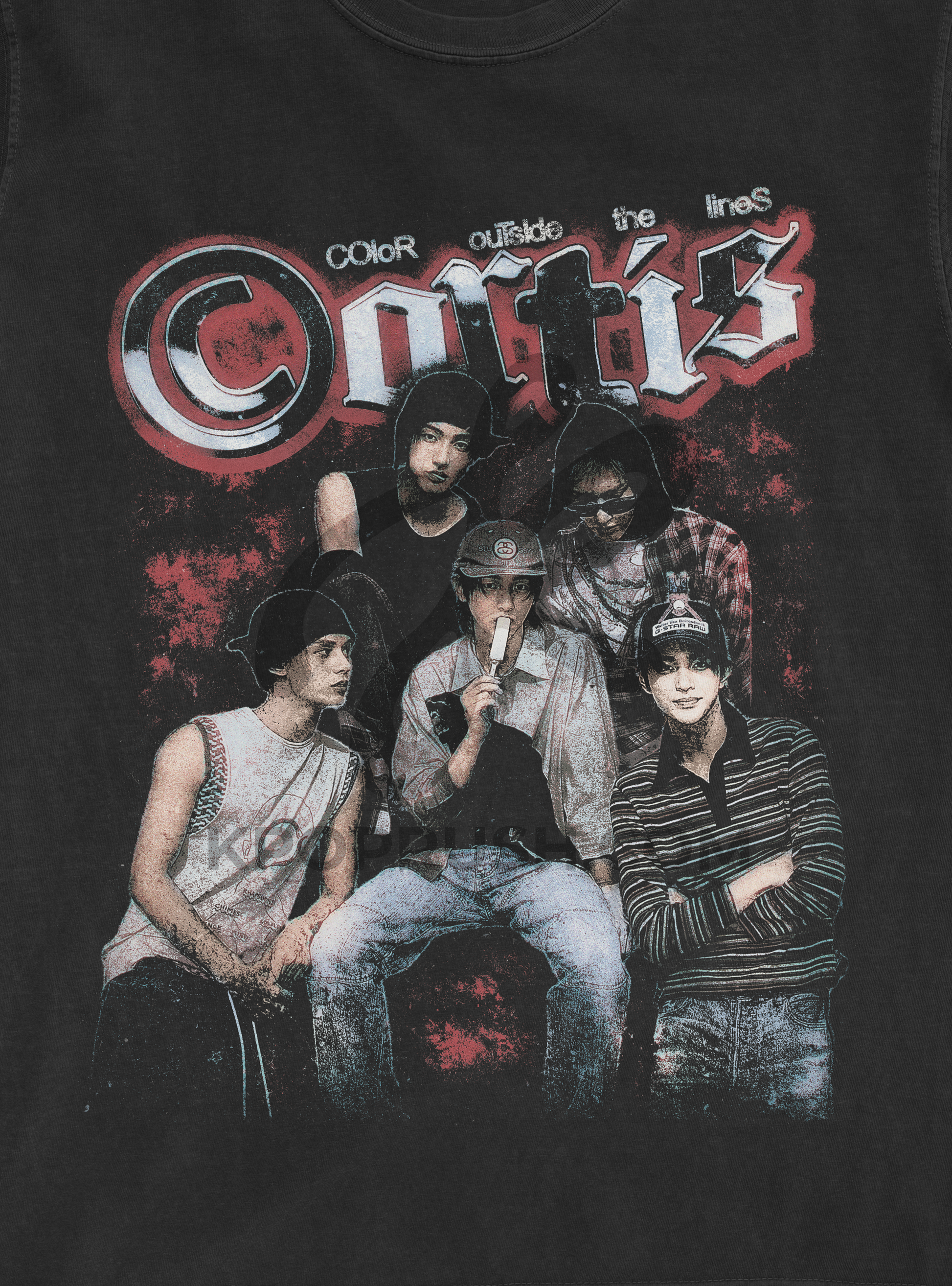 CORTIS Vintage 'Color Outside The Lines' Graphic T Shirt