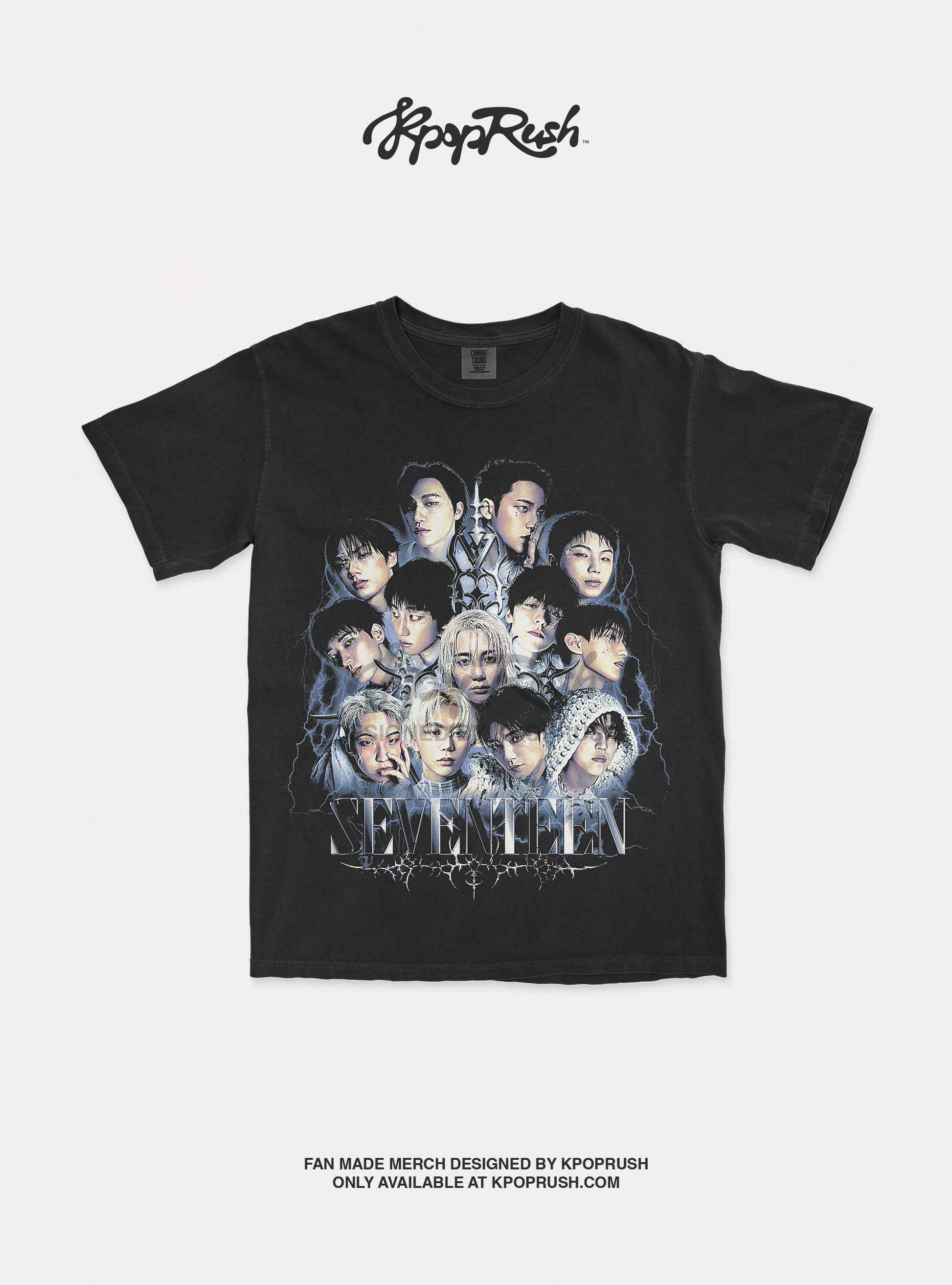 SEVENTEEN 'Happy Burstday ' Vintage Graphic T Shirt