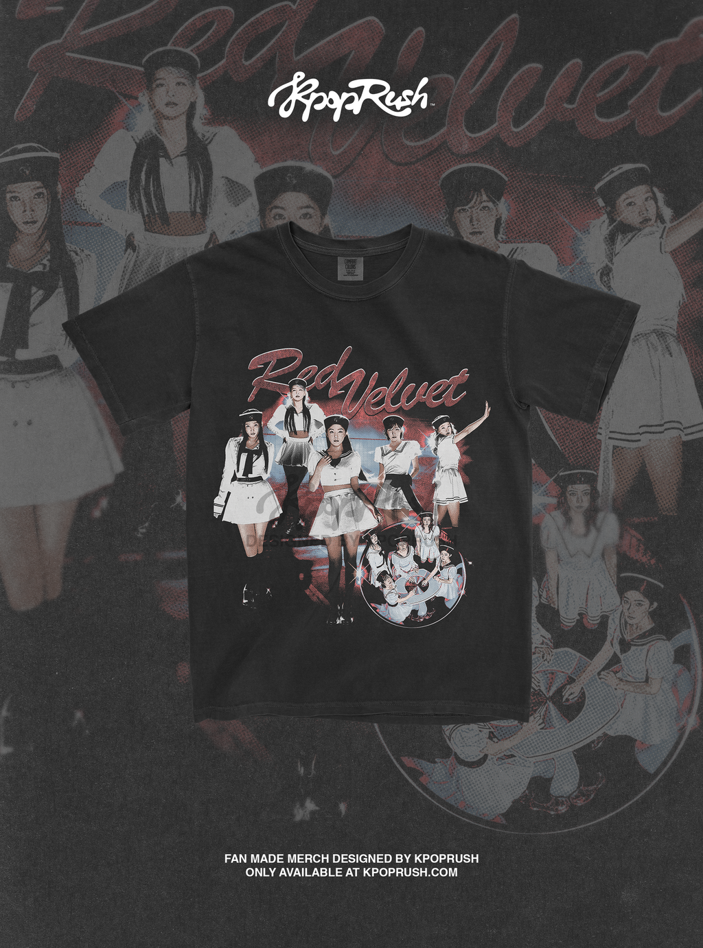 RED VELVET Vintage Band Graphic Tee
