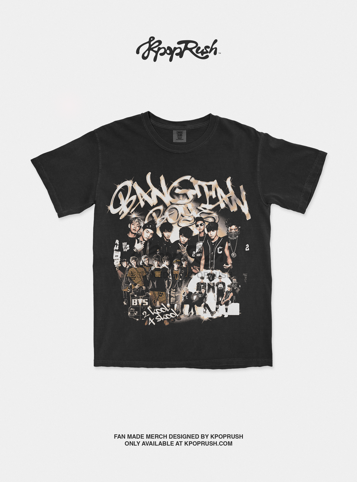 BTS 2 Kool 4 Skool Vintage Graphic T Shirt – Kpop Rush