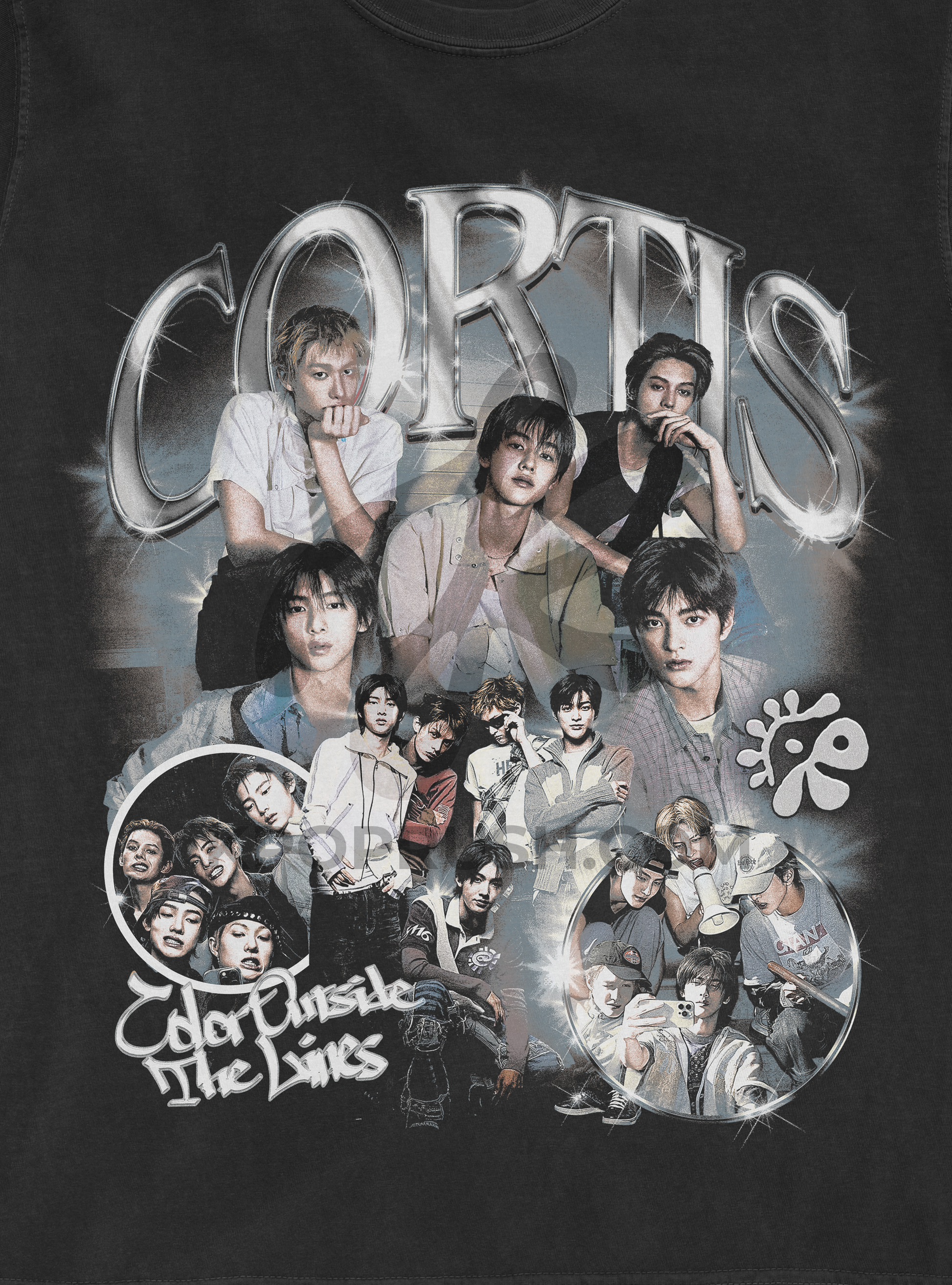 CORTIS Vintage 90s Bootleg Graphic T Shirt – Kpop Rush CORTIS Vintage 90s Bootleg Graphic T Shirt – Kpop Rush