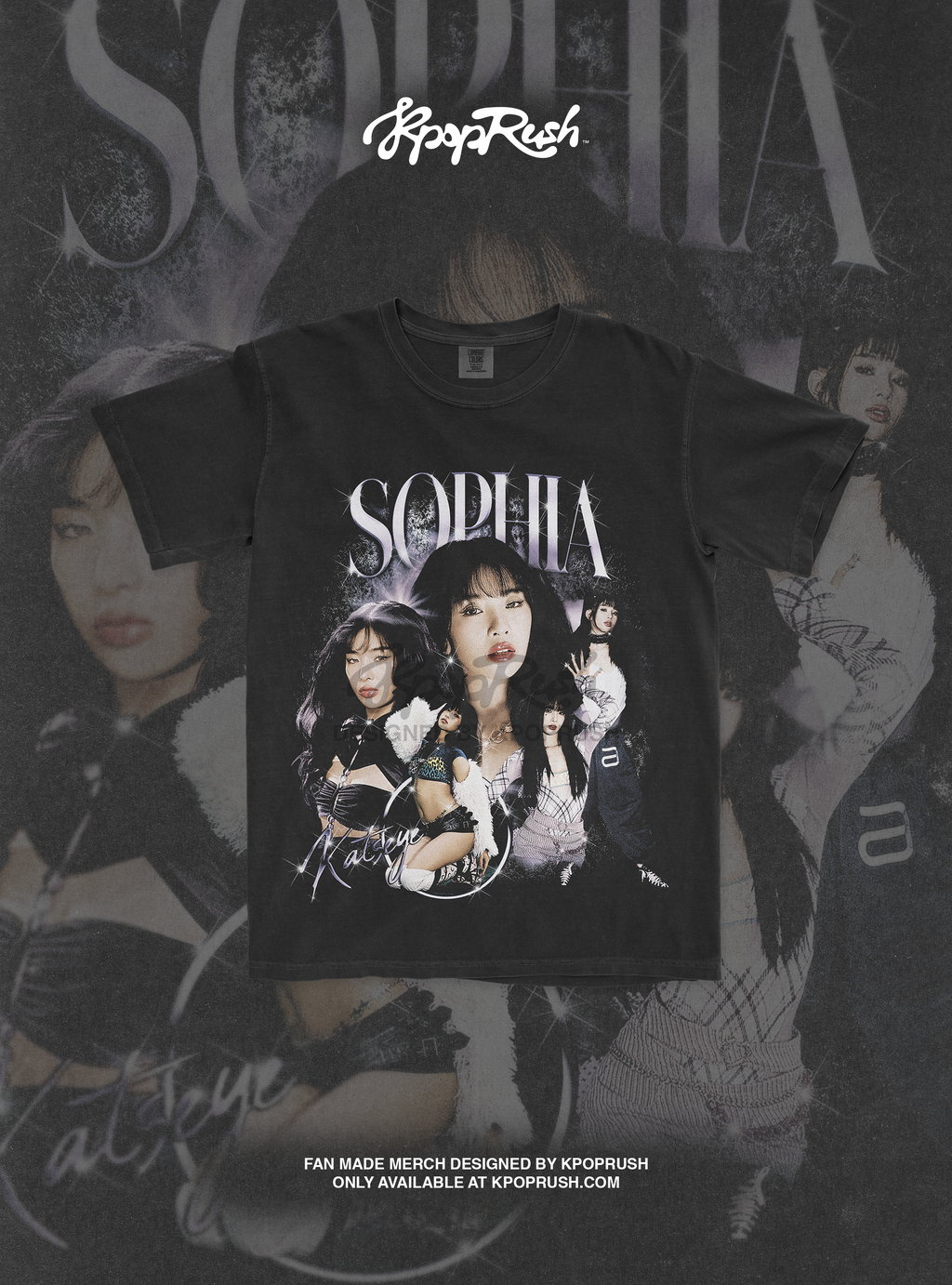 KATSEYE Sophia 'Beautiful Chaos' Vintage Bootleg T Shirt