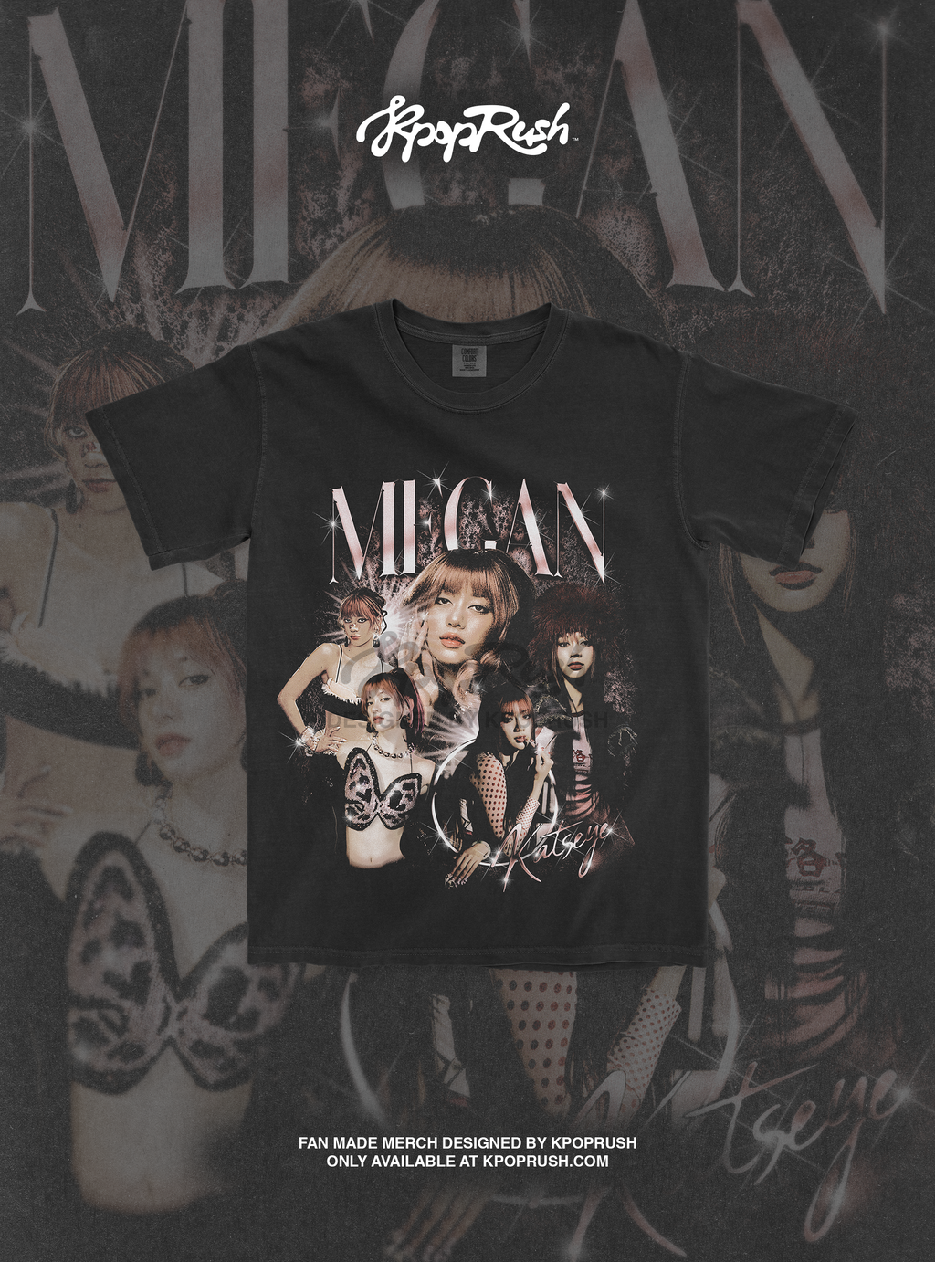 KATSEYE Megan 'Beautiful Chaos' Vintage Bootleg T Shirt