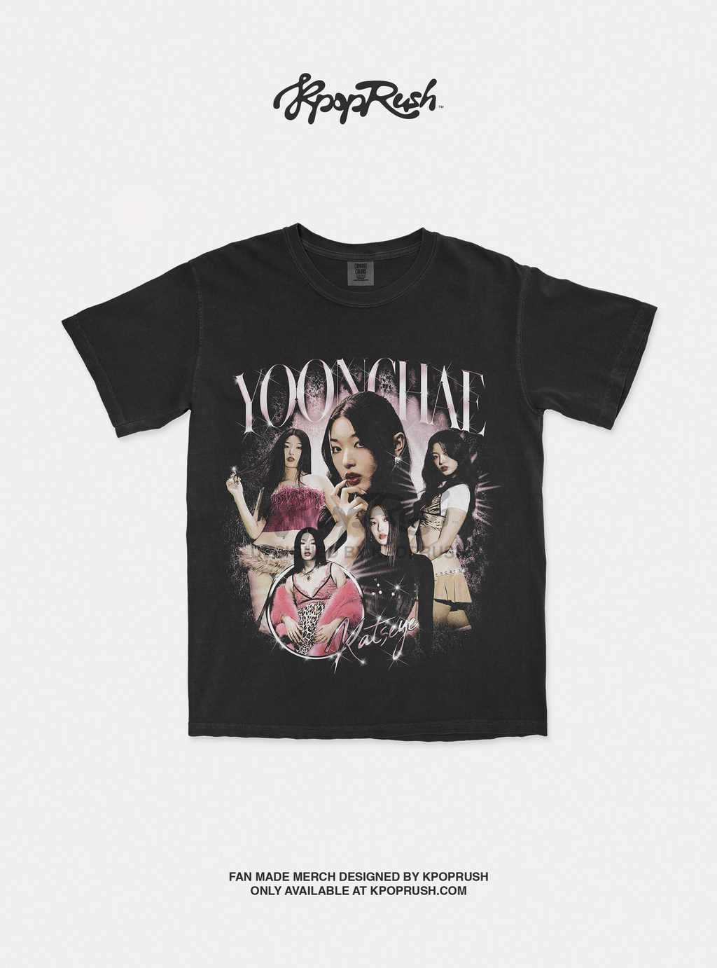 KATSEYE Yoonchae 'Beautiful Chaos' Vintage Bootleg T Shirt