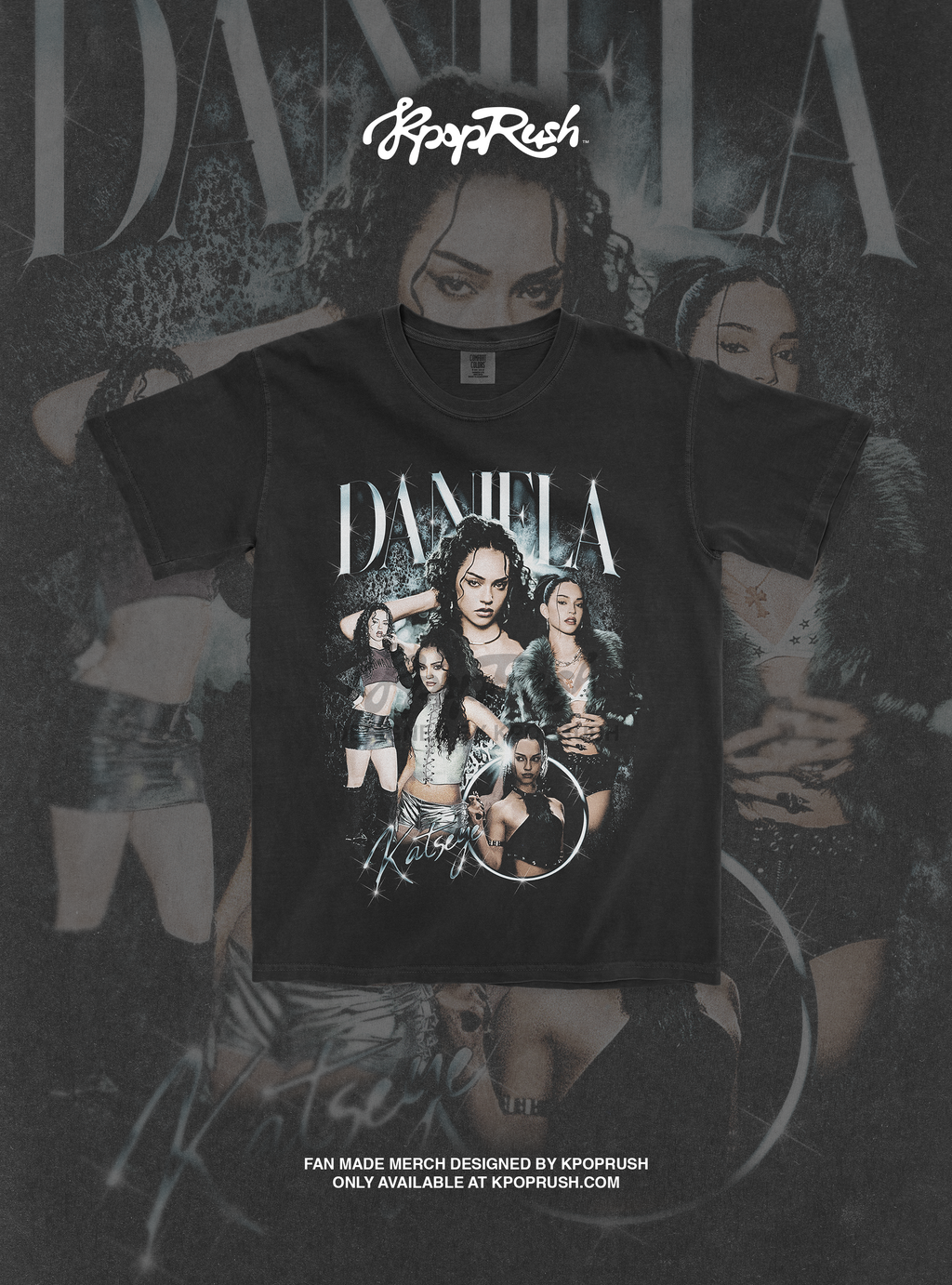 KATSEYE Daniela 'Beautiful Chaos' Vintage Bootleg T Shirt