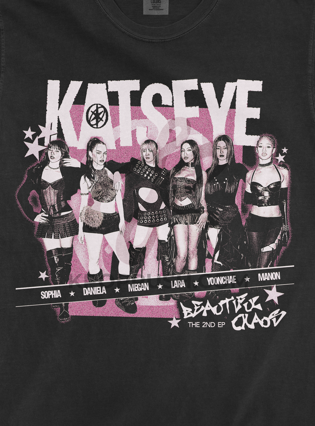 KATSEYE Beautiful Chaos Tour Vintage Rock T Shirt