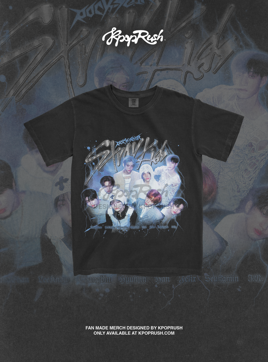 STRAY KIDS Vintage Graphic T Shirt