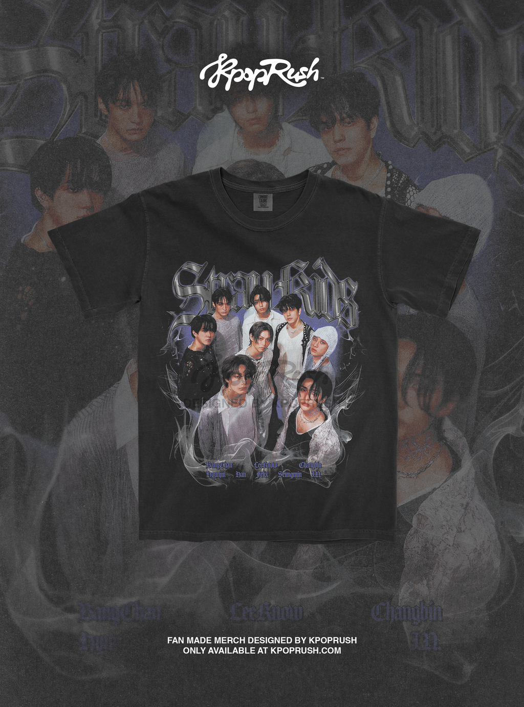 STRAY KIDS Vintage Graphic T Shirt