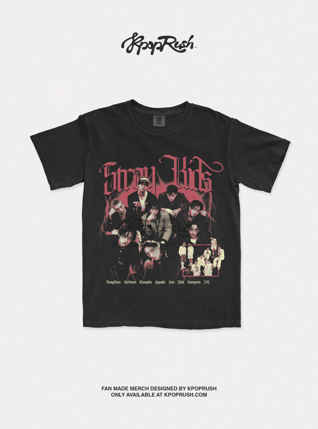 STRAY KIDS Vintage Graphic T Shirt