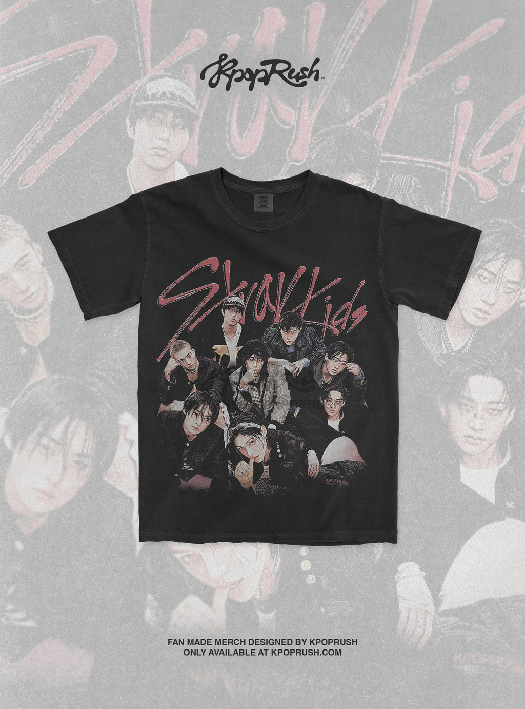 STRAY KIDS Band Graphic T Shirt