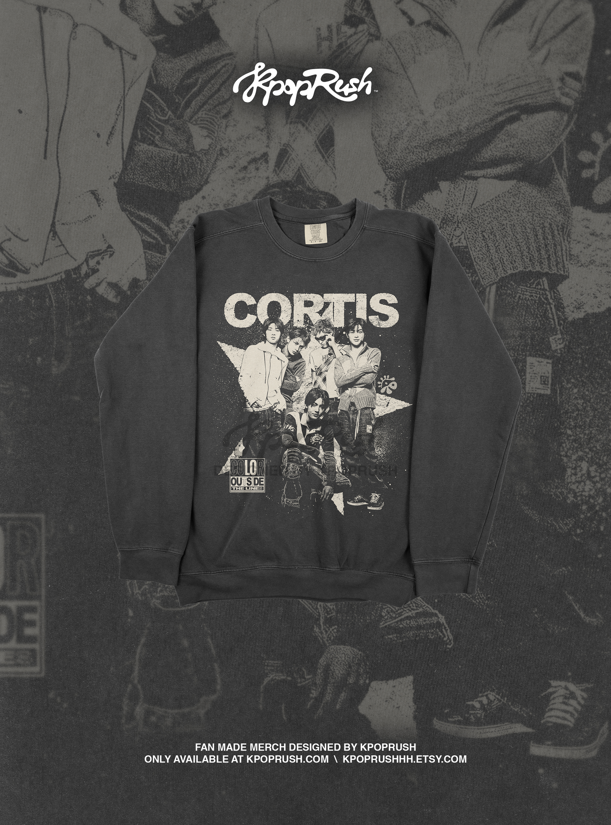 CORTIS Vintage 90s Bootleg Graphic Sweatshirt