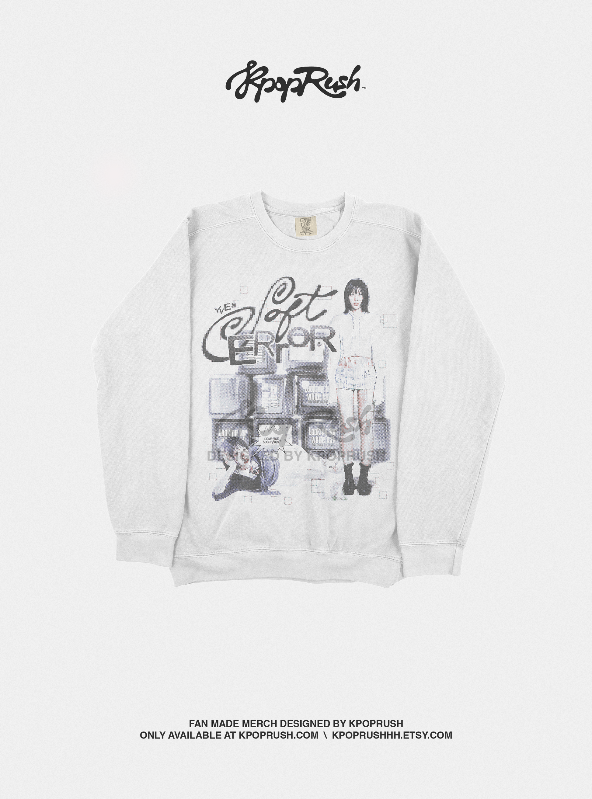 YVES Soft Error Glitch Graphic Sweatshirt