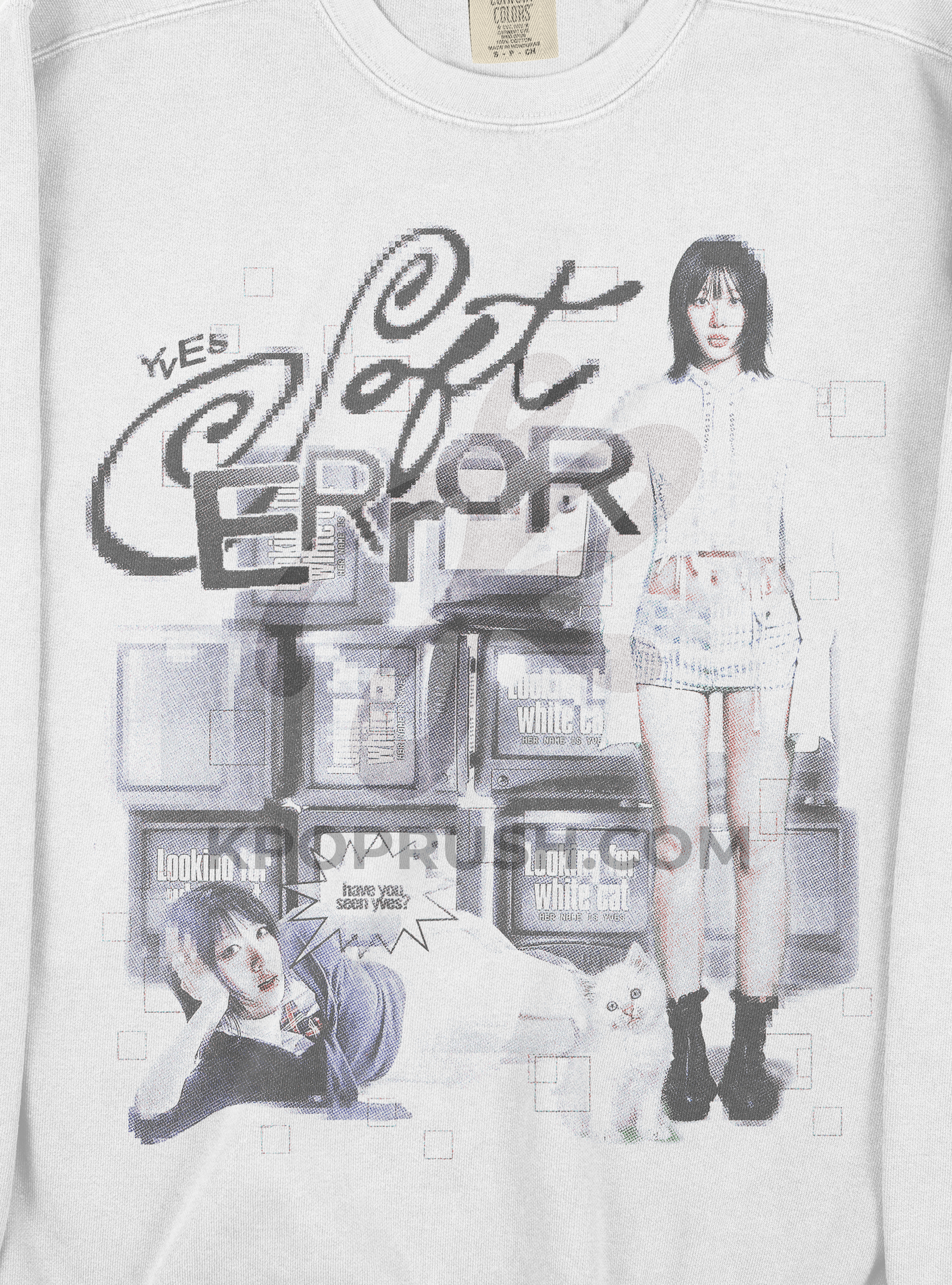 YVES Soft Error Glitch Graphic Sweatshirt