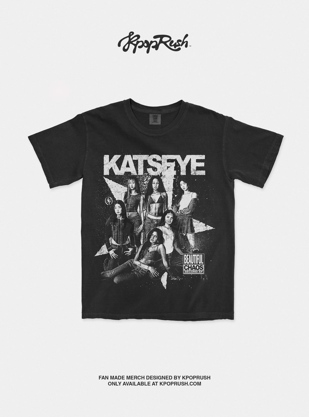 KATSEYE Beautiful Chaos Tour Vintage T Shirt