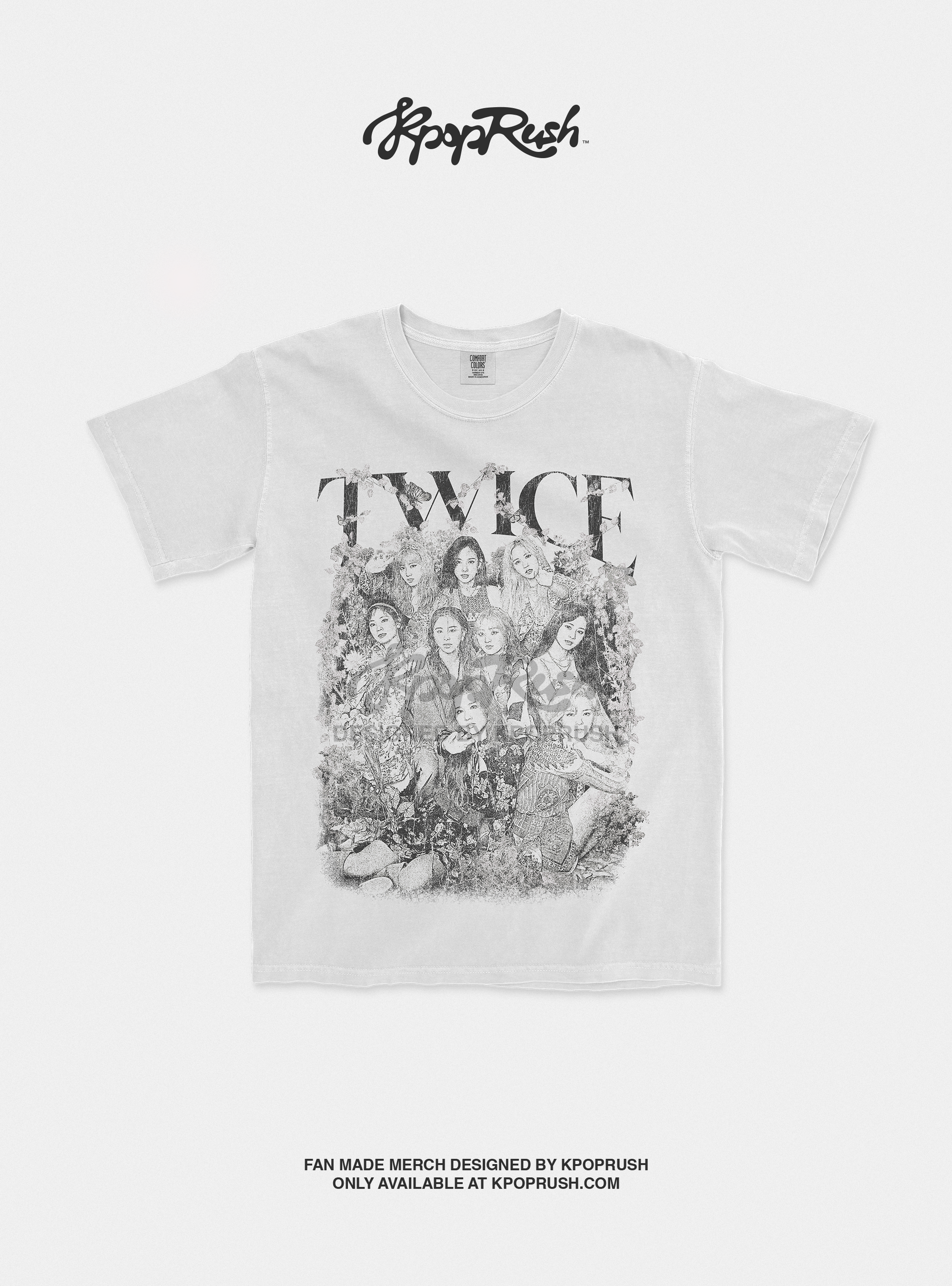TWICE Floral Graphic T Shirt
