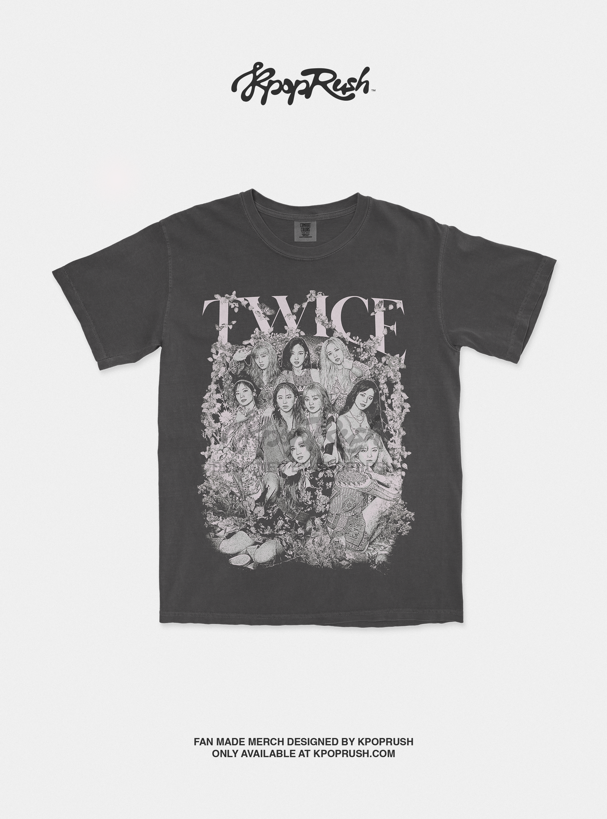 TWICE Floral Graphic T Shirt