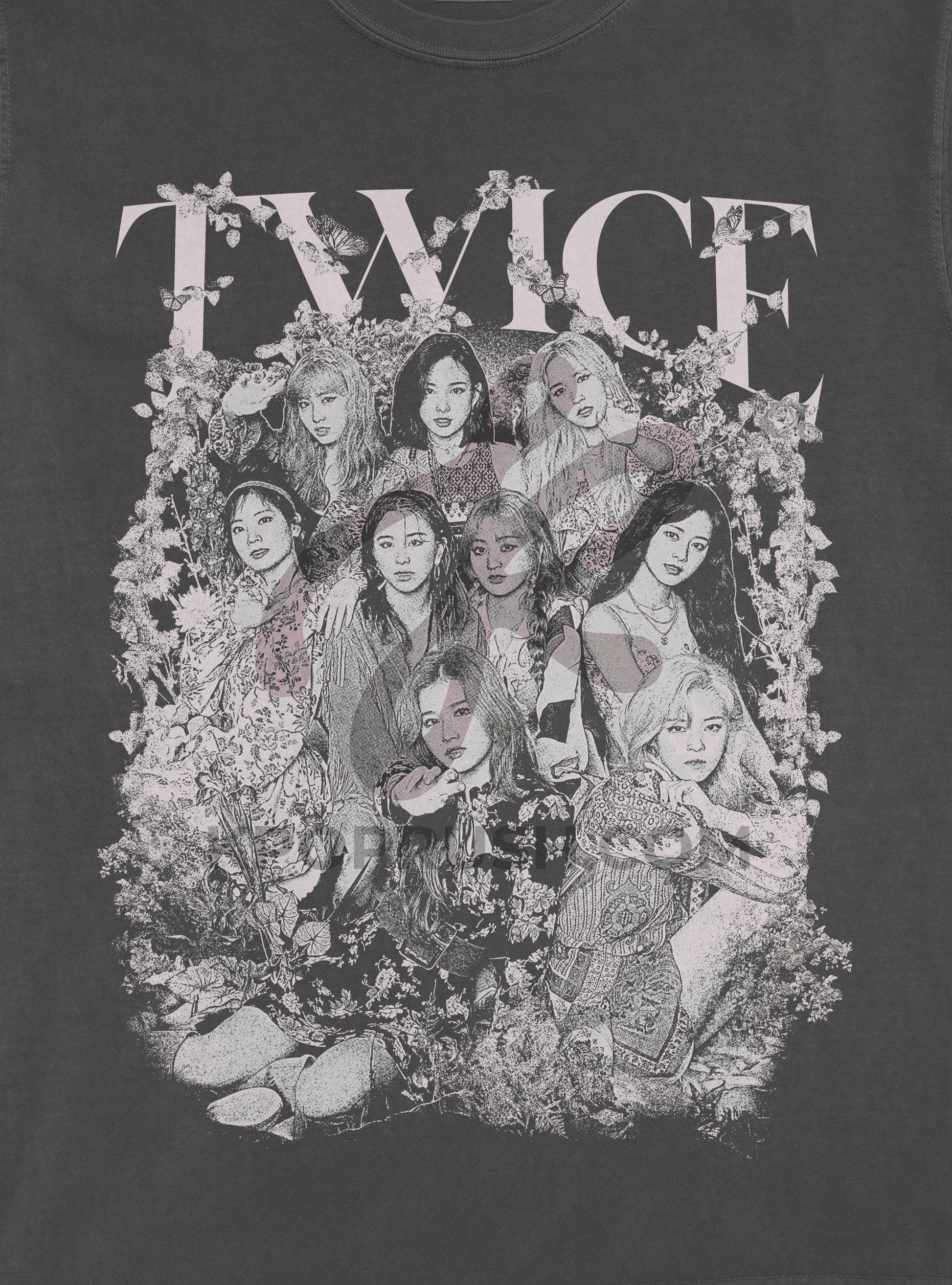TWICE Floral Graphic T Shirt