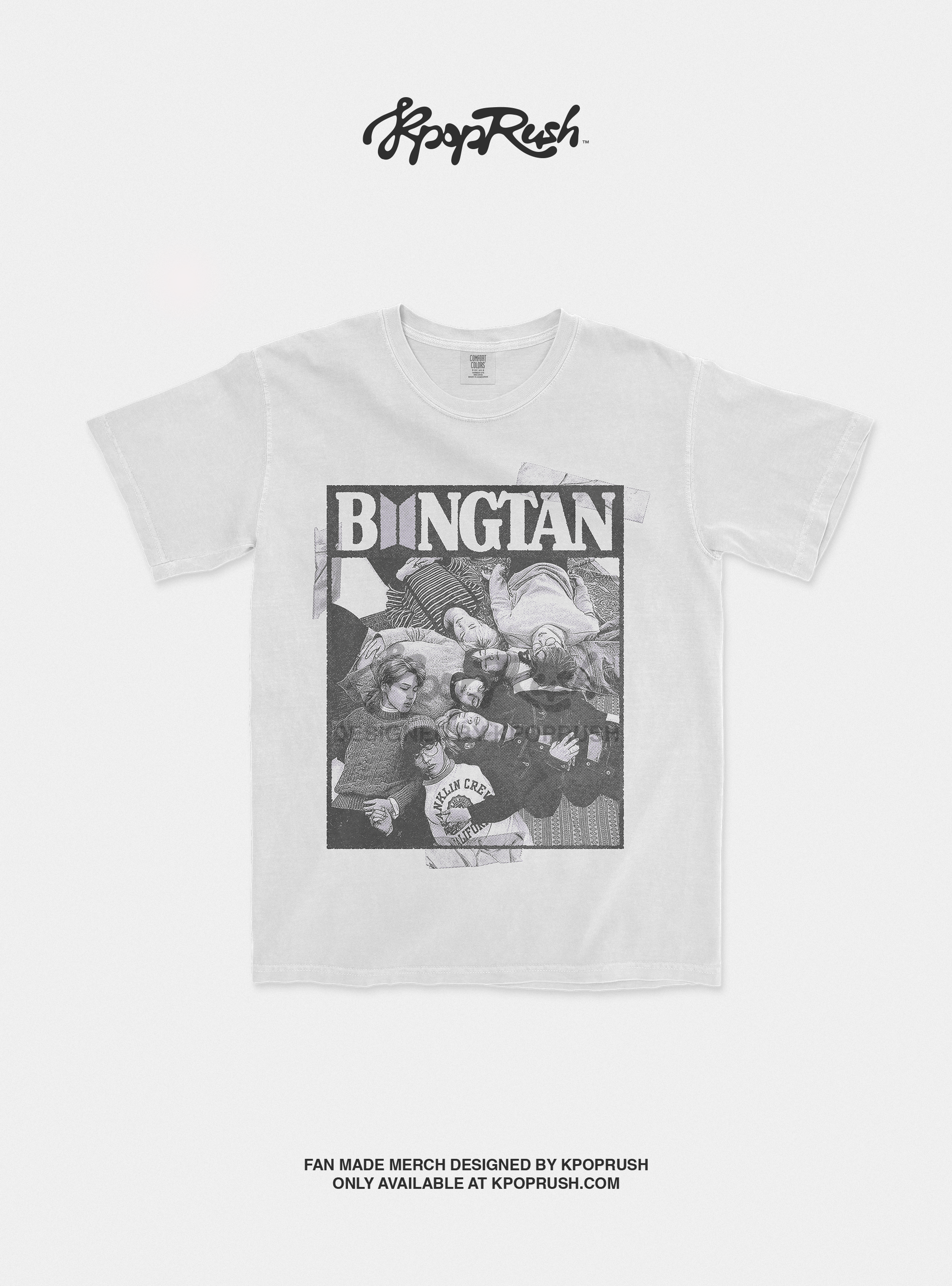 BTS Bangtan Boys Vintage Graphic T Shirt