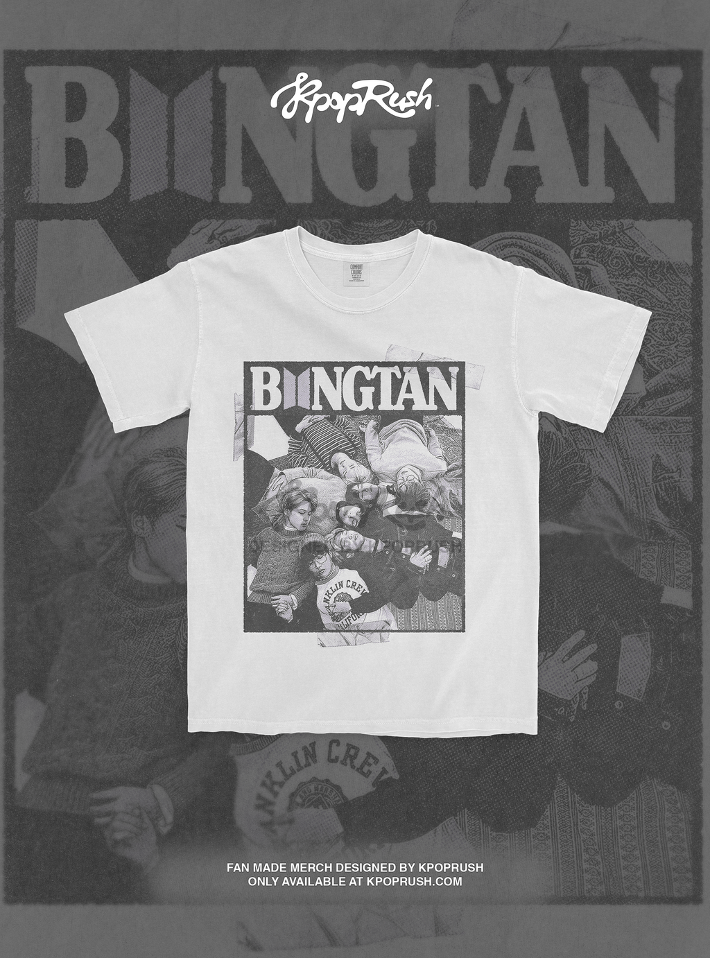 BTS Bangtan Boys Vintage Graphic T Shirt