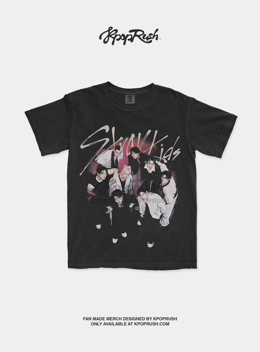STRAY KIDS Vintage Band Graphic T Shirt