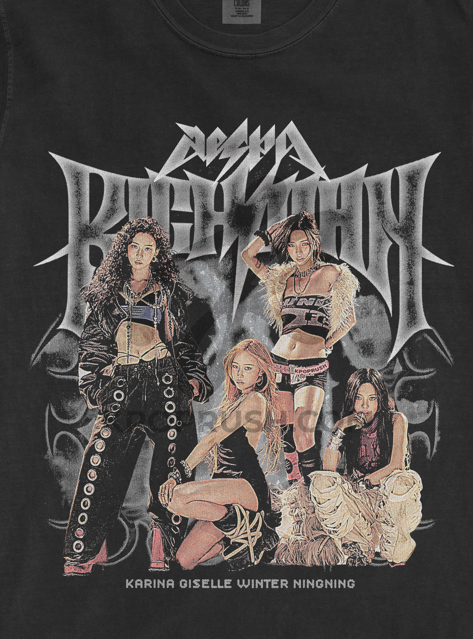 Aespa 'Rich Man' T Shirt – Kpop Rush Aespa 'Rich Man' T Shirt – Kpop Rush
