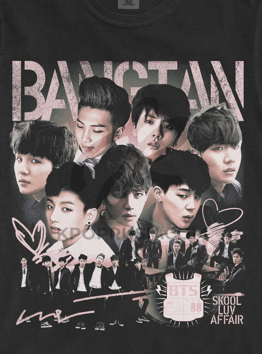 BTS Skool Luv Affair Graphic T Shirt