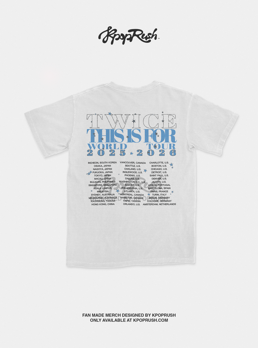 TWICE This is For World Tour Graphic T Shirt