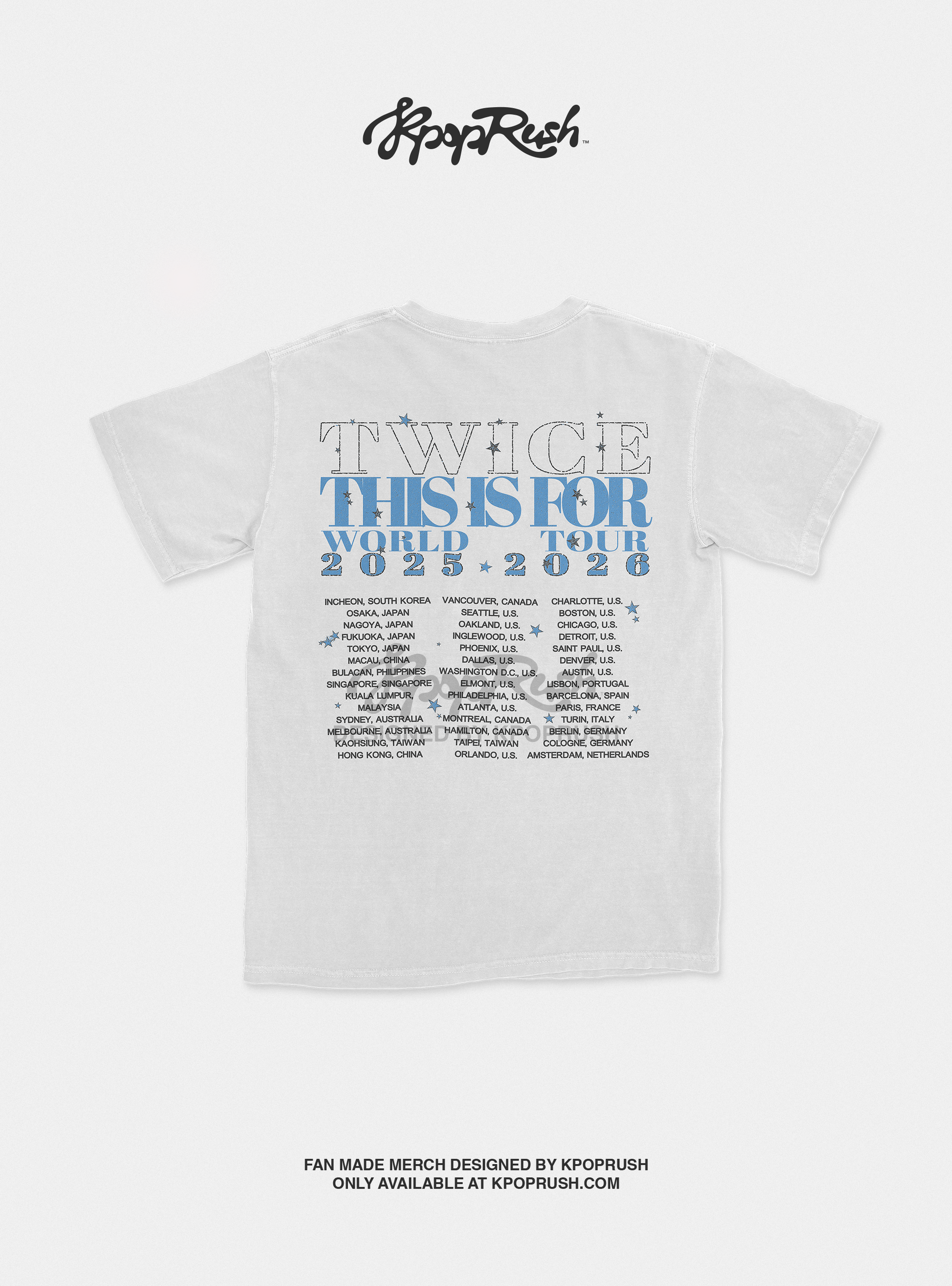 TWICE This is For World Tour Graphic T Shirt