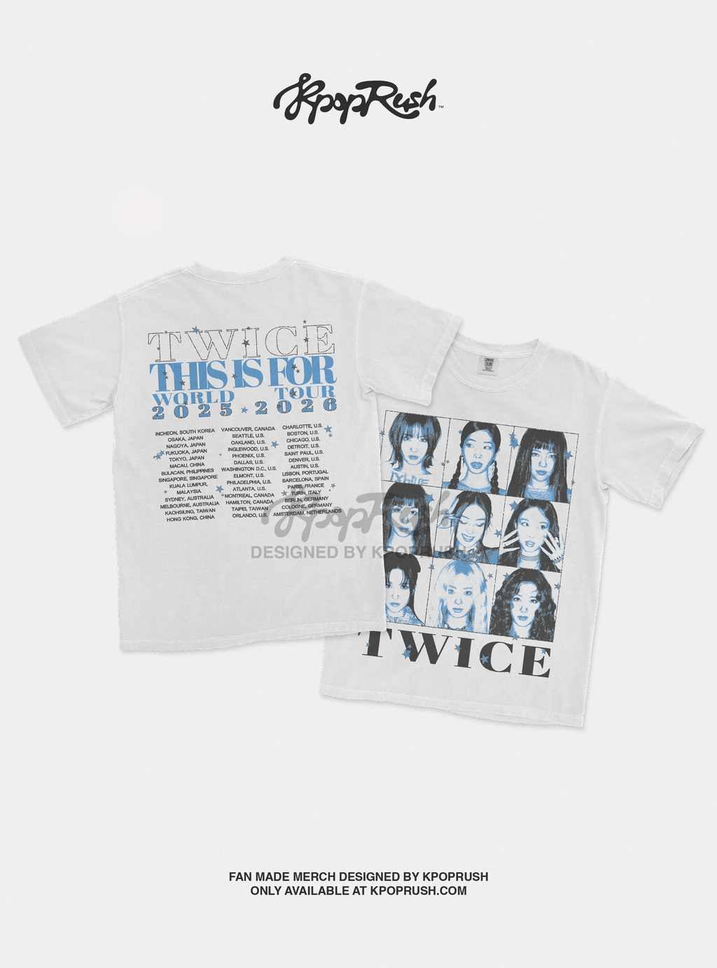 TWICE This is For World Tour Graphic T Shirt