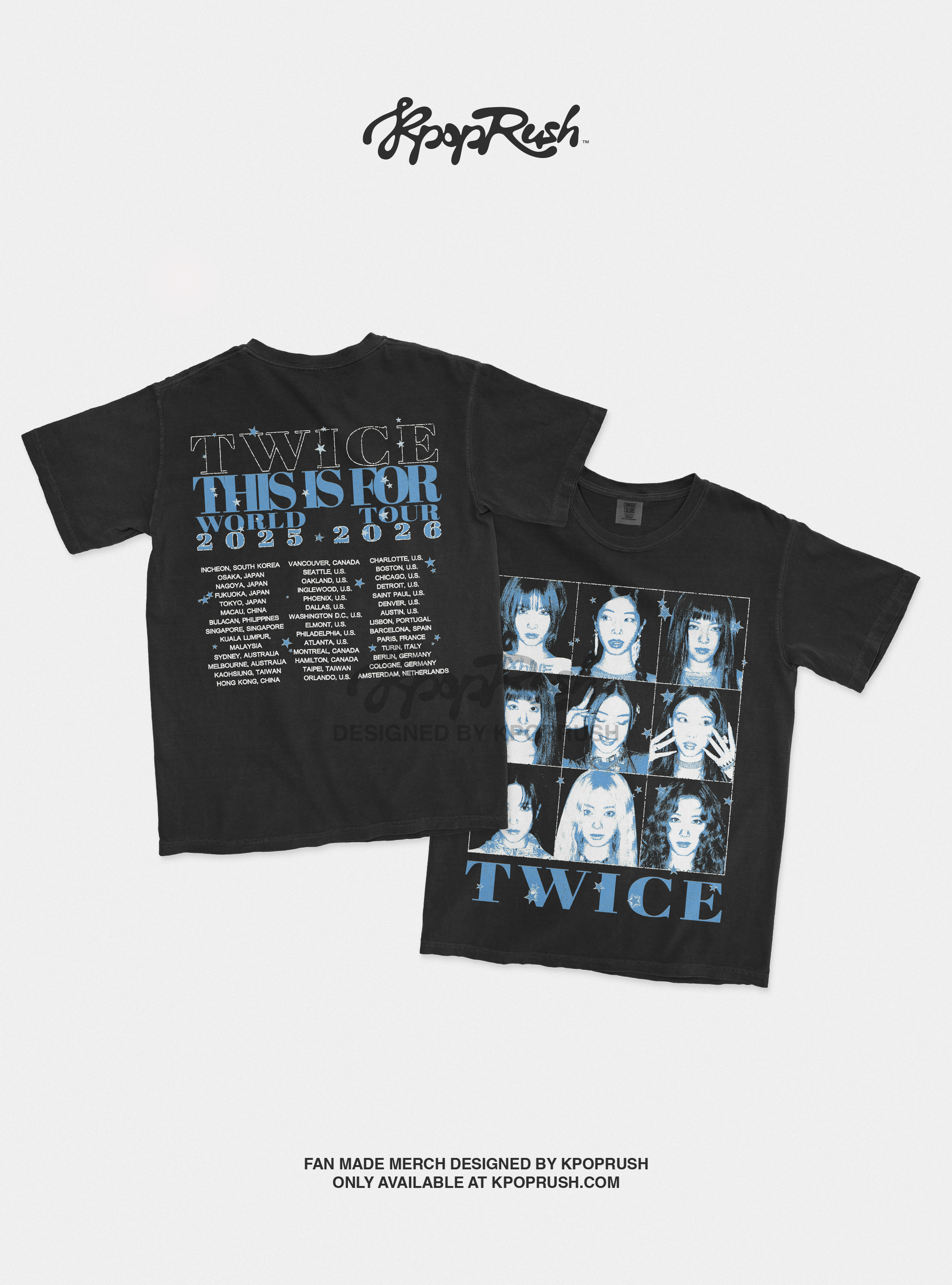 TWICE This is For World Tour Graphic T Shirt